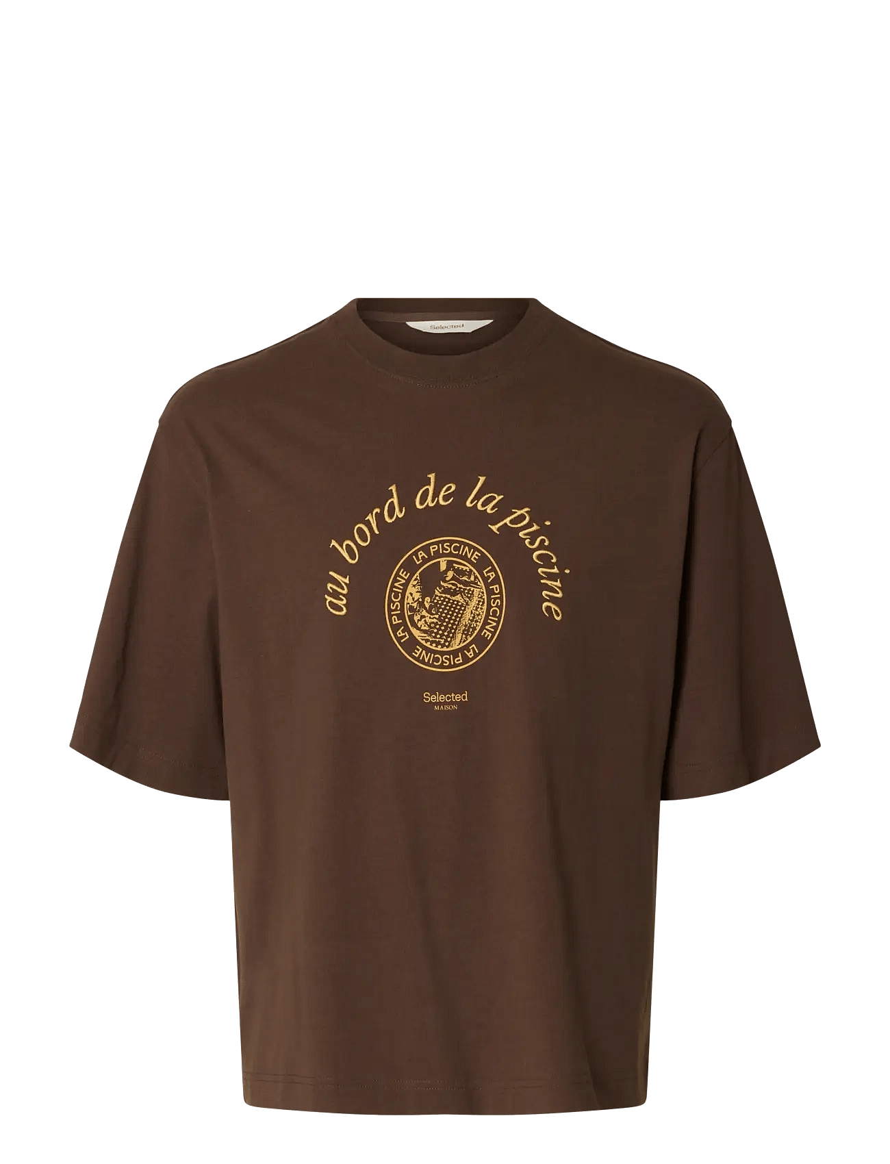 Selected | Slhboxynorman Graphic Ss O-Neck Tee | S
