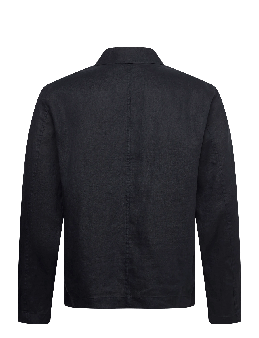 Selected - SLHREGJEREMY LINEN ZIP OVERSHIRT - herbstjacken - sky captain - 2