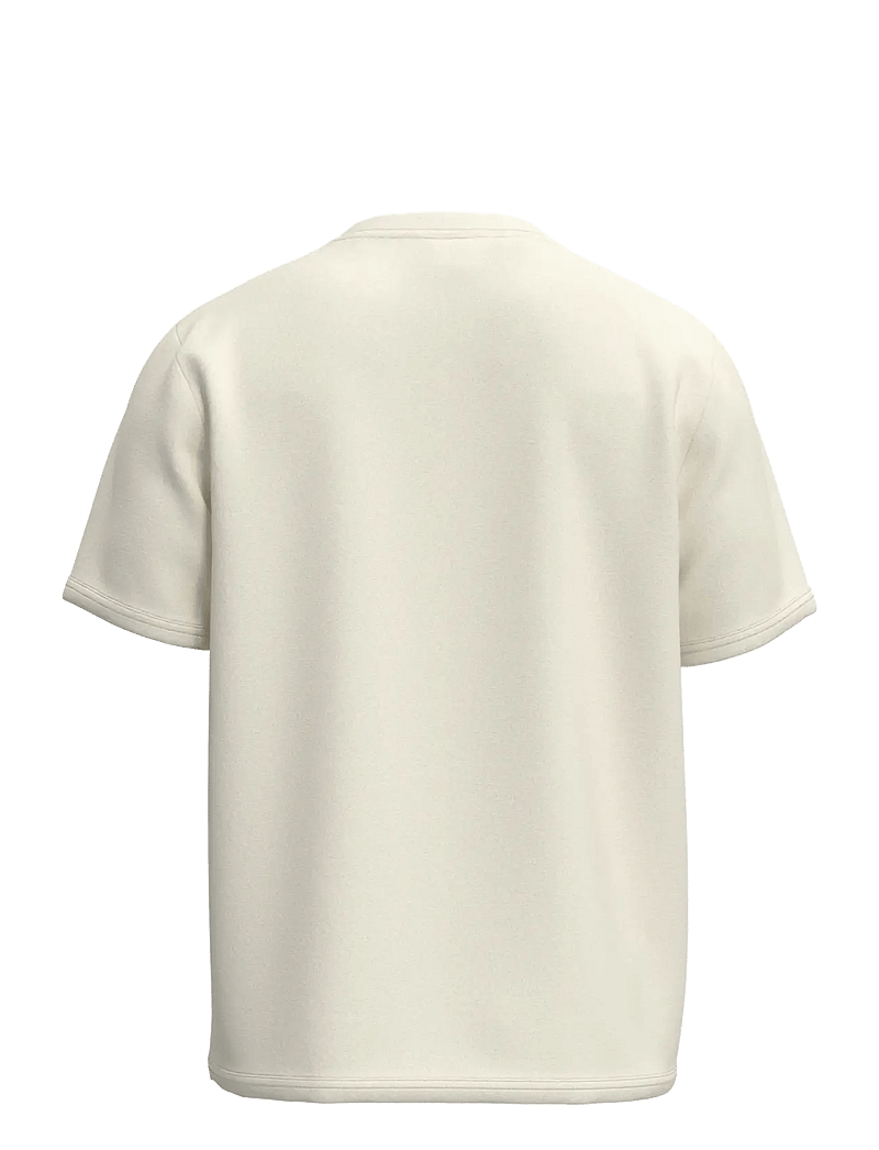 Selected - SLHREG-SALZ EMB SS O-NECK TEE - kurzärmelig - egret - 1