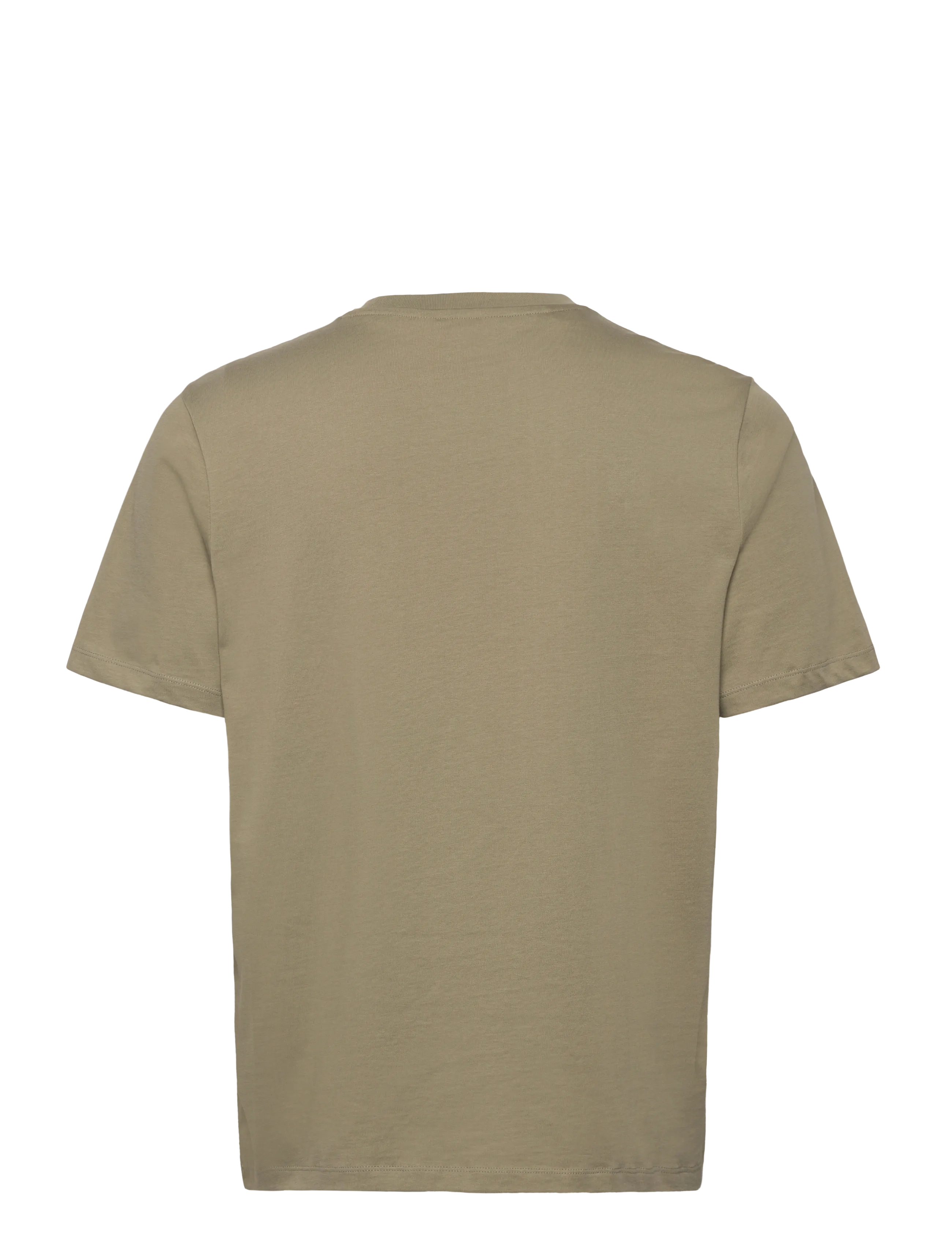 Selected - SLHREG-SALZ EMB  SS O-NECK TEE - vetiver - 2