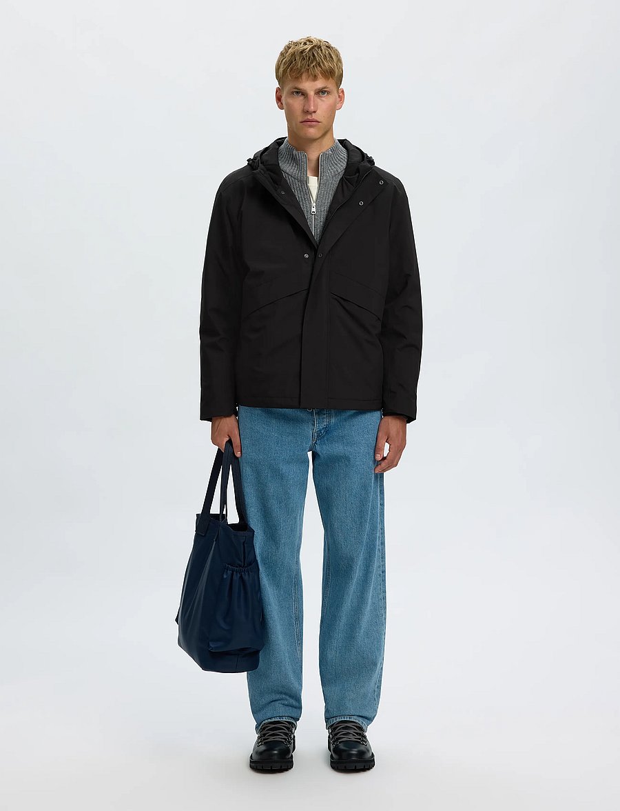 Selected - SLMFOREST URBAN TECH JACKET NOOS - black - 5