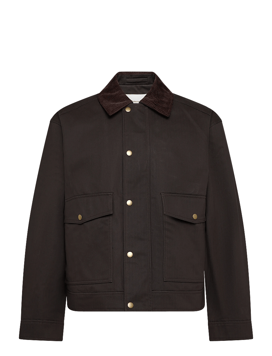 Selected - SLMMONTANA WAXED COTTON JKT #S - höstjackor - delicioso - 0