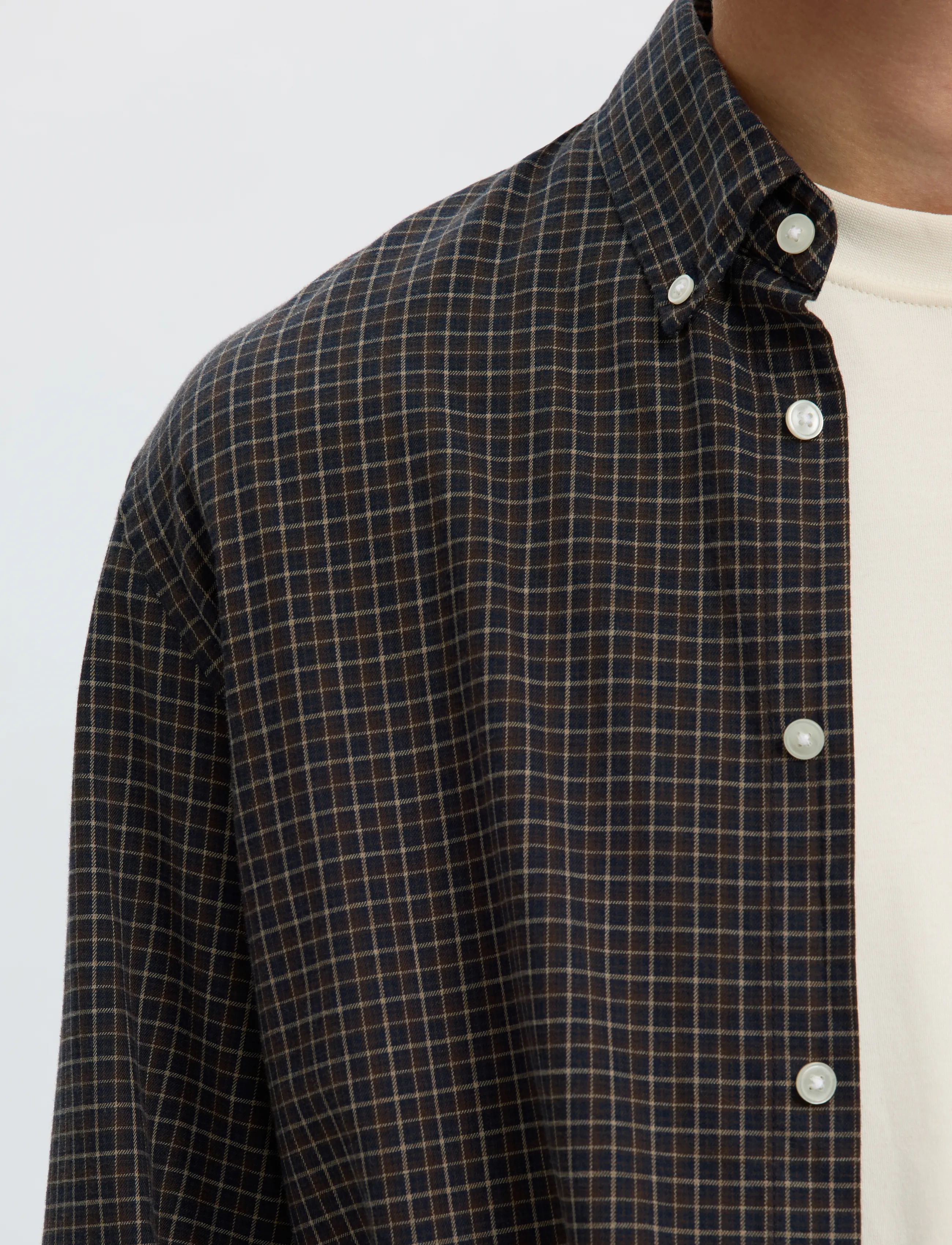 Selected - SLMREGCOLE JAY MELANGE LS SHIRT NOOS - mustriga särgid - dark sapphire - 4
