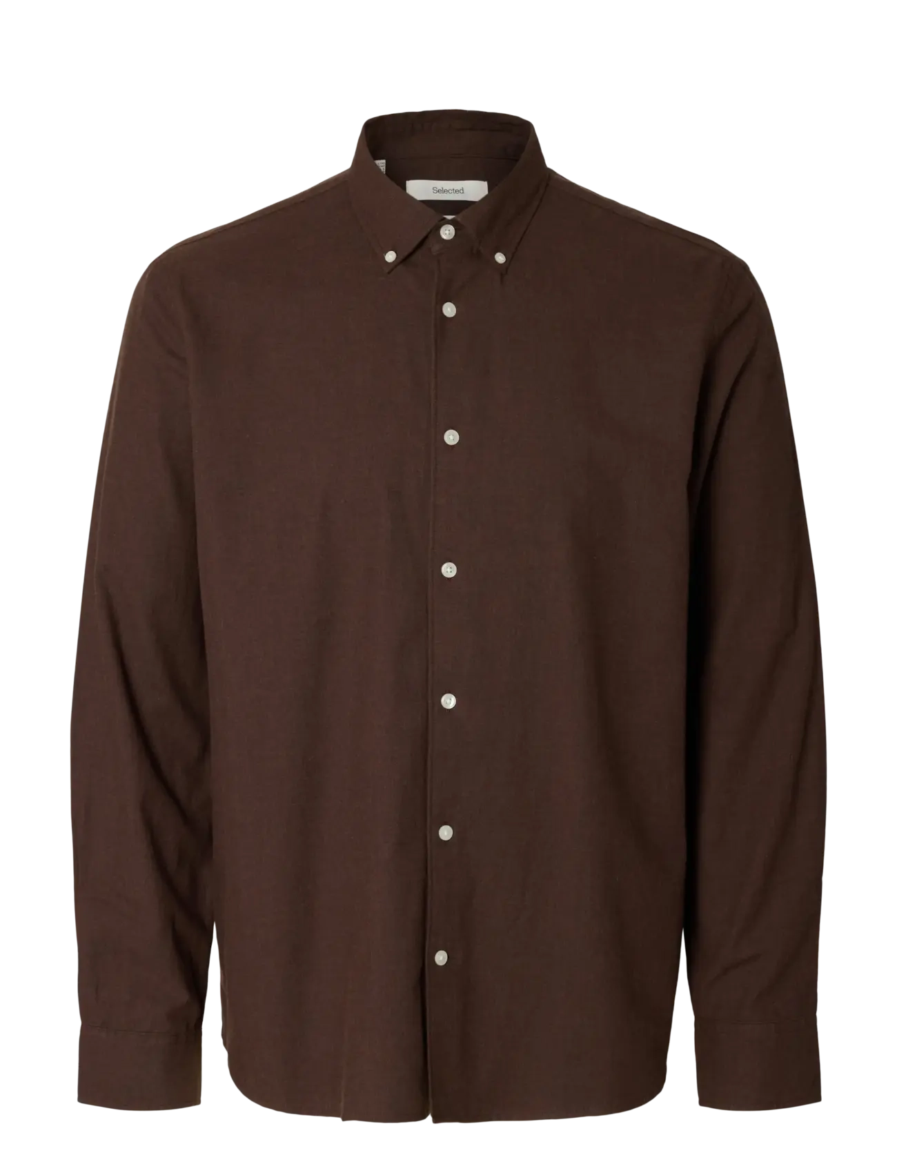 Selected - SLMREGCOLE JAY MELANGE LS SHIRT NOOS - mønstrede skjorter - delicioso - 1