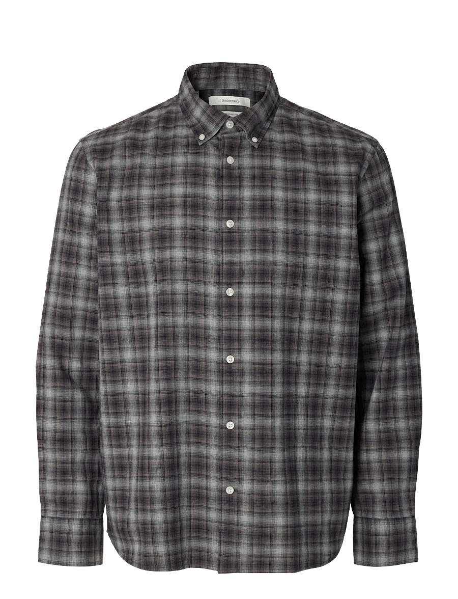 Selected - SLMREGCOLE JAY MELANGE LS SHIRT NOOS - mønstrede skjorter - sky captain - 1
