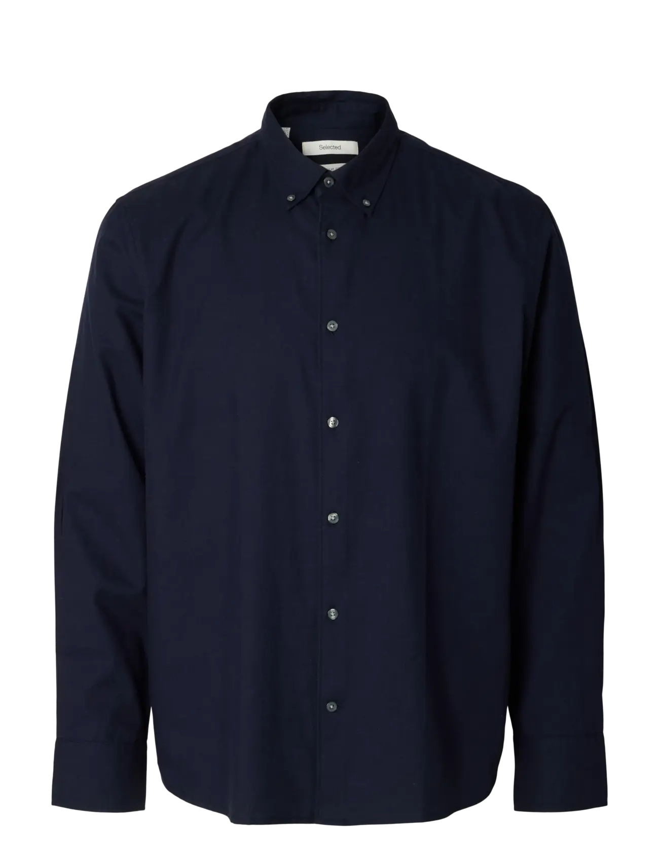Selected - SLMREGCOLE JAY MELANGE LS SHIRT NOOS - pattern shirts - sky captain - 1