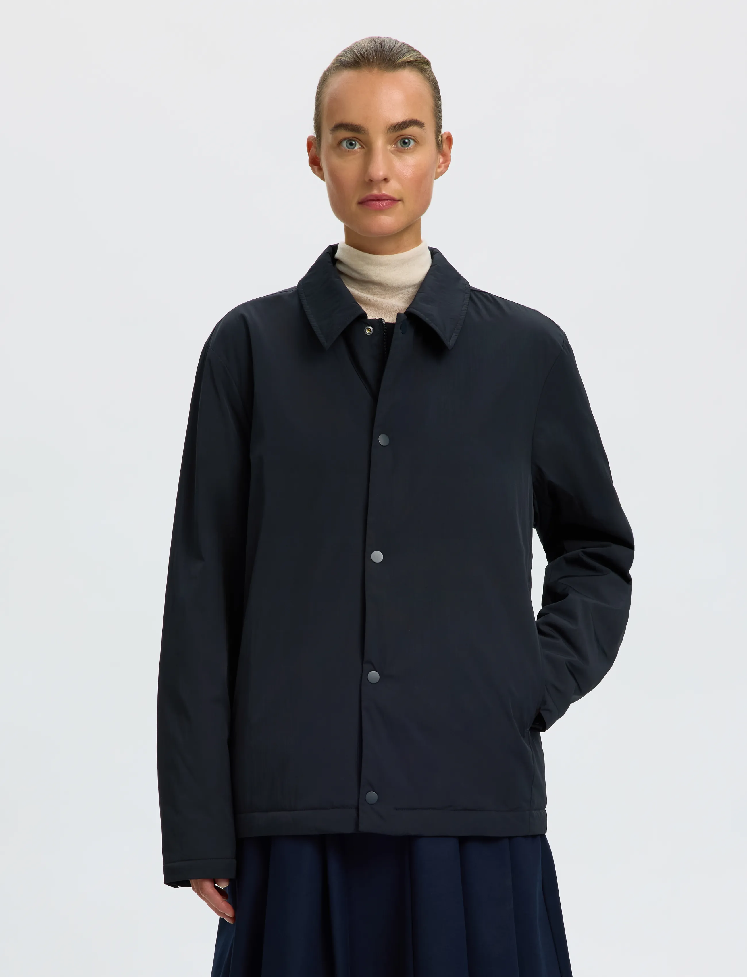 Selected SLMTWIST 2.0  JKT #S - Jacken & Mäntel - SKY CAPTAIN / navy