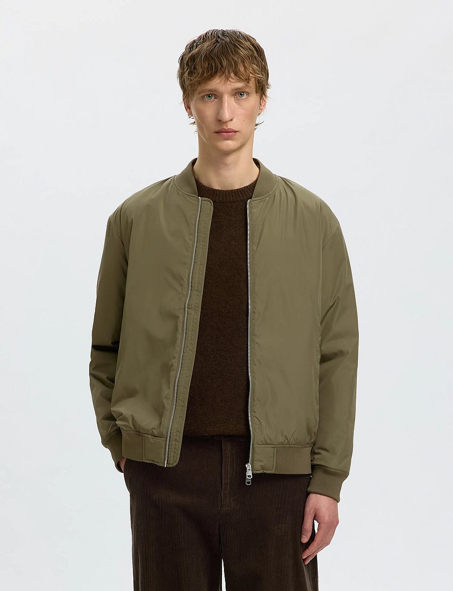 Selected - SLMCHARLES BOMBER JKT NOOS - kalamata - 0