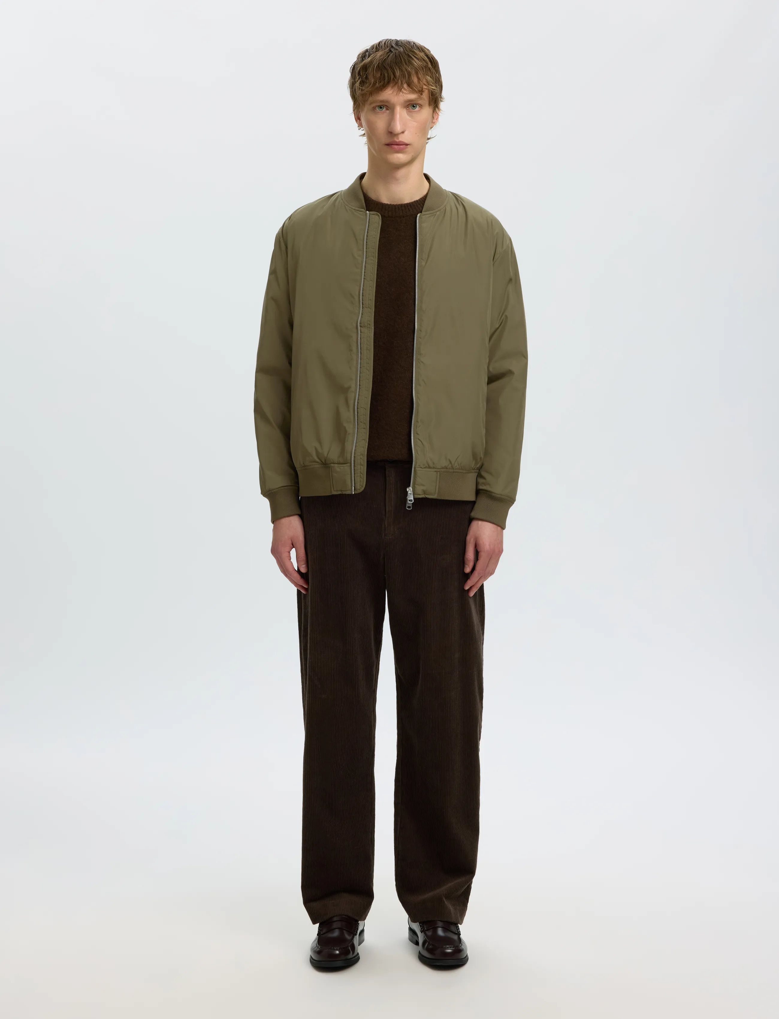 Selected - SLMCHARLES BOMBER JKT NOOS - kalamata - 3