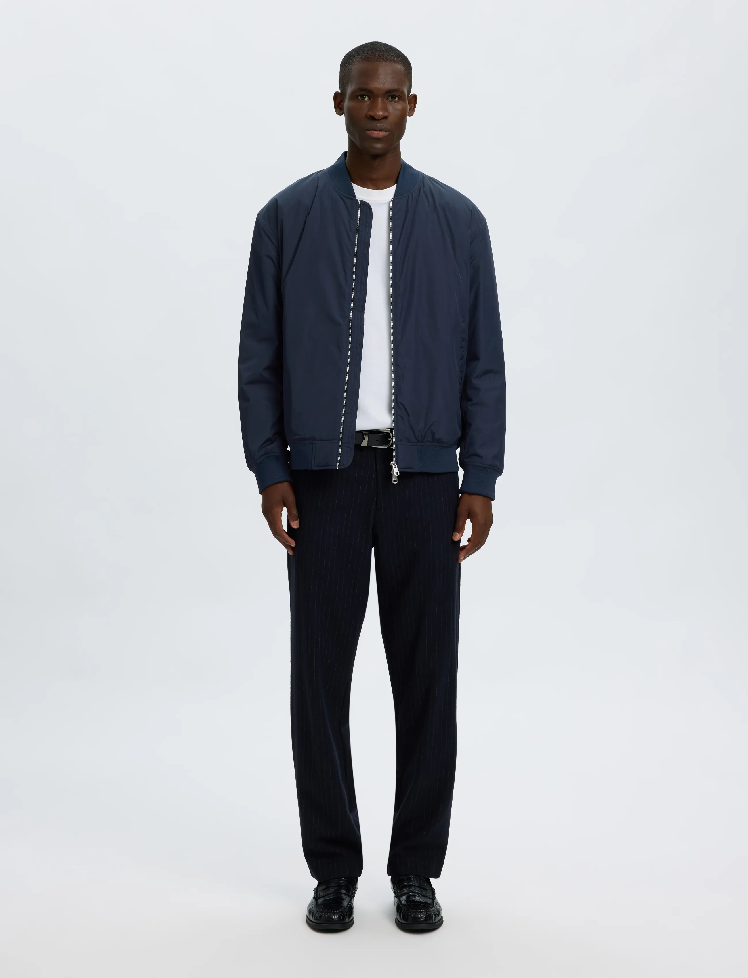 Selected - SLMCHARLES BOMBER JKT NOOS - sky captain - 3