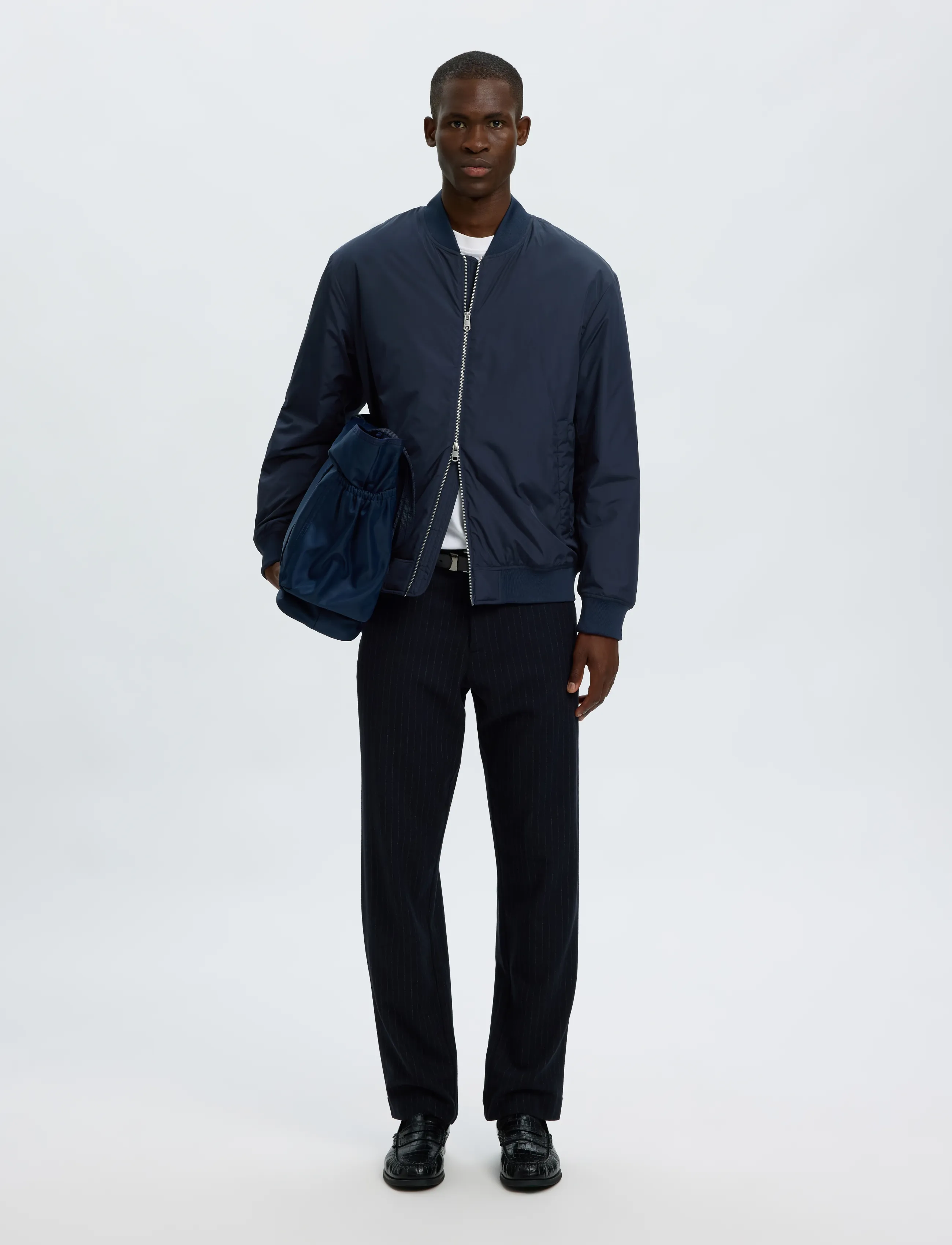 Selected - SLMCHARLES BOMBER JKT NOOS - sky captain - 5