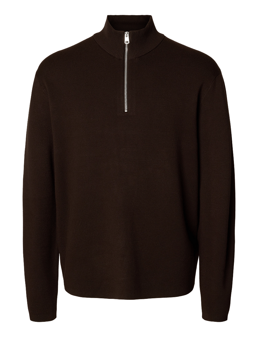 Selected - SLMTELLER FN HALF ZIP NOOS - pullover mit halbem reißverschluss - delicioso - 1