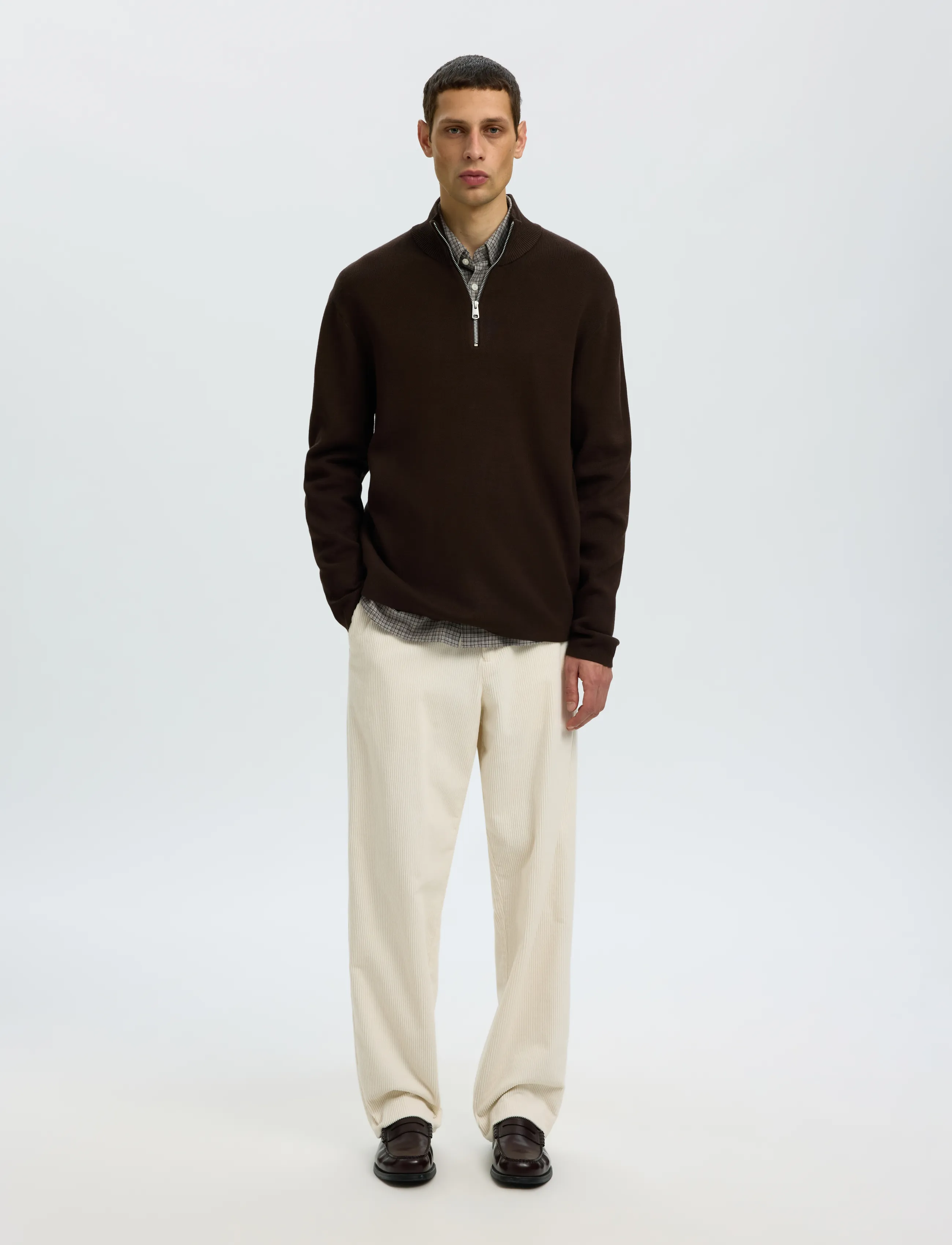 Selected - SLMTELLER FN HALF ZIP NOOS - half zip-tröjor - delicioso - 3
