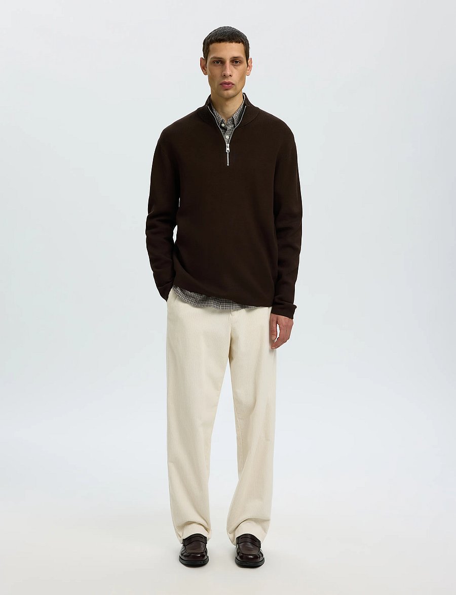 Selected - SLMTELLER FN HALF ZIP NOOS - pullover mit halbem reißverschluss - delicioso - 3