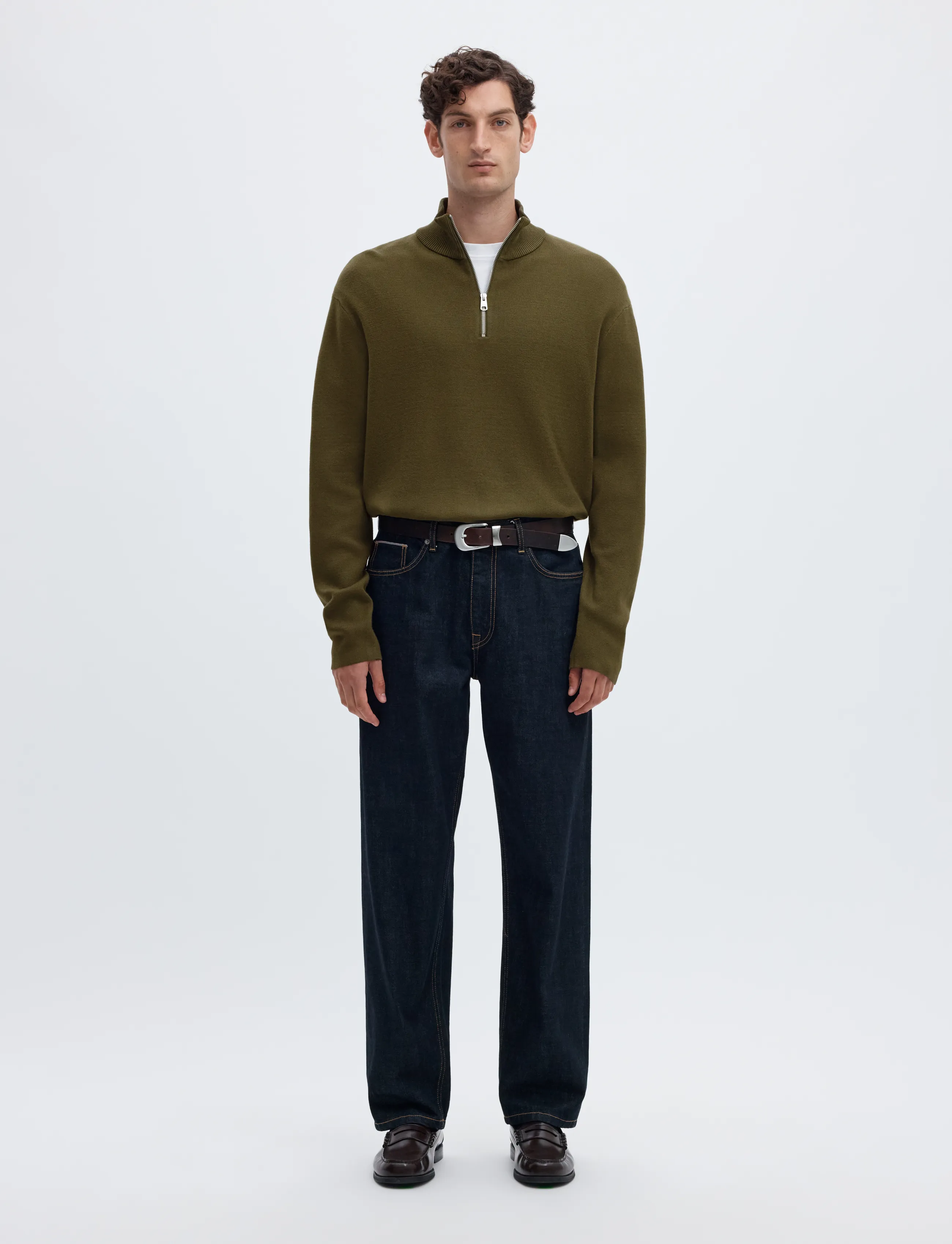 Selected - SLMTELLER FN HALF ZIP NOOS - half zip-tröjor - kalamata - 3