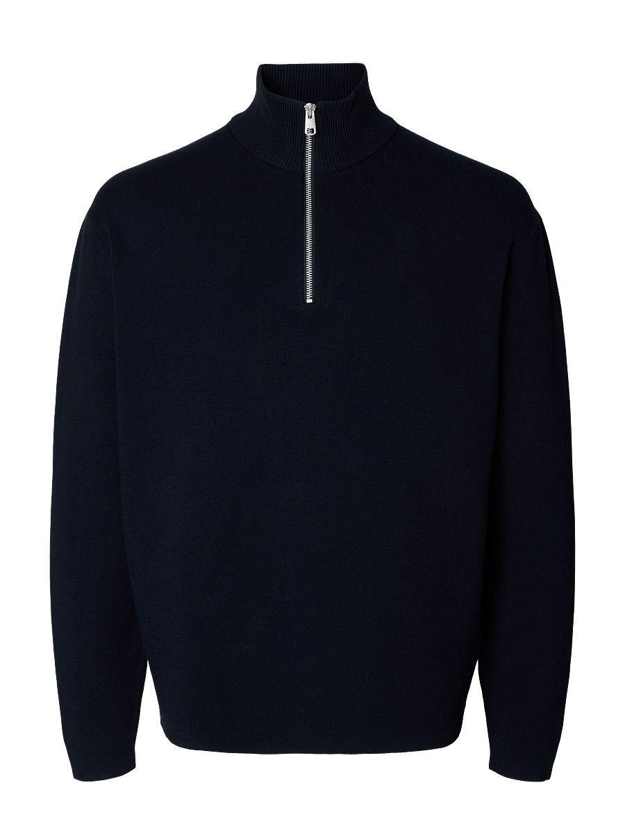 Selected - SLMTELLER FN HALF ZIP NOOS - pullover mit halbem reißverschluss - sky captain - 1