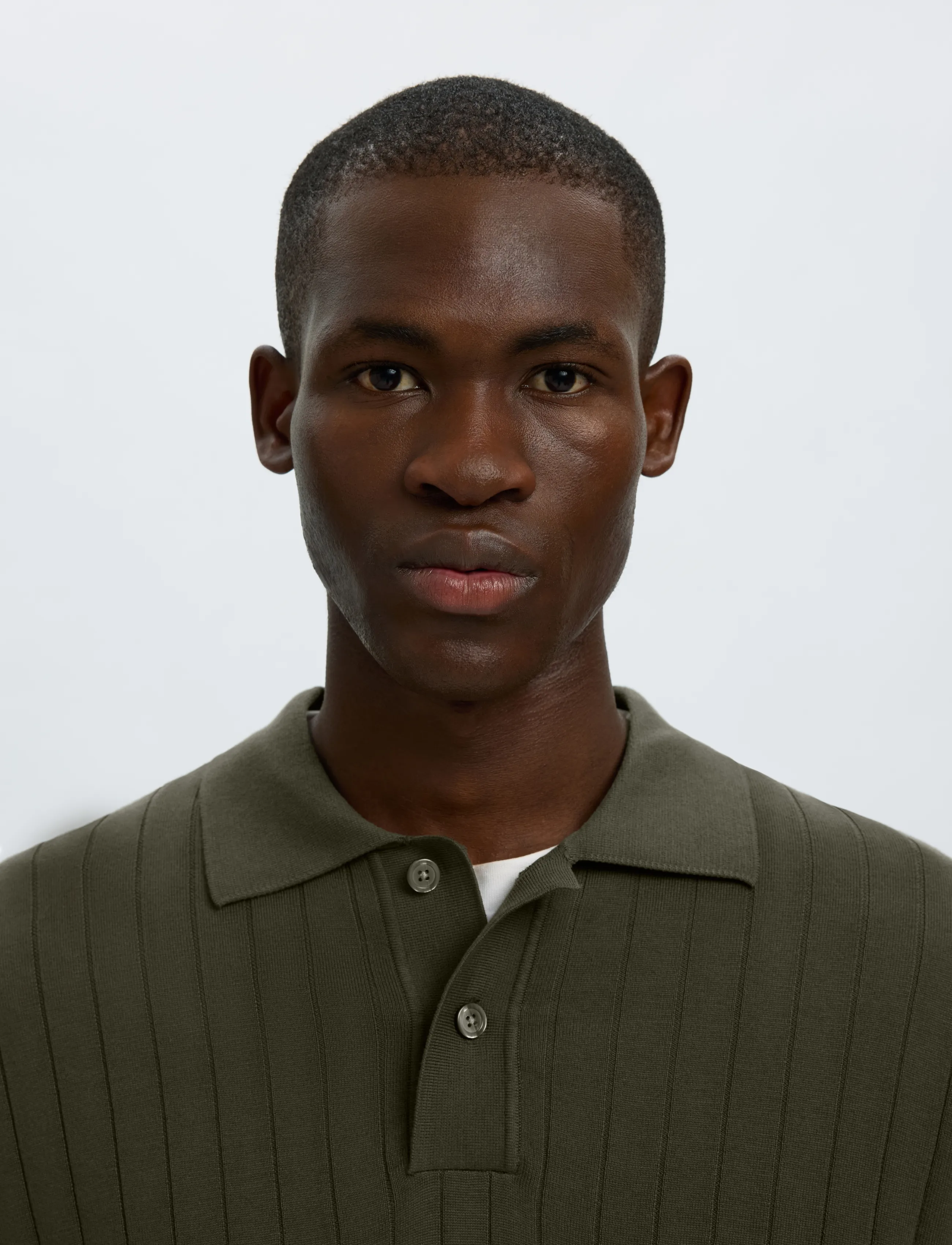 Selected - SLMTORINO LS KNIT RIB POLO NOOS - langärmelige strick-polohemden - forest night - 4