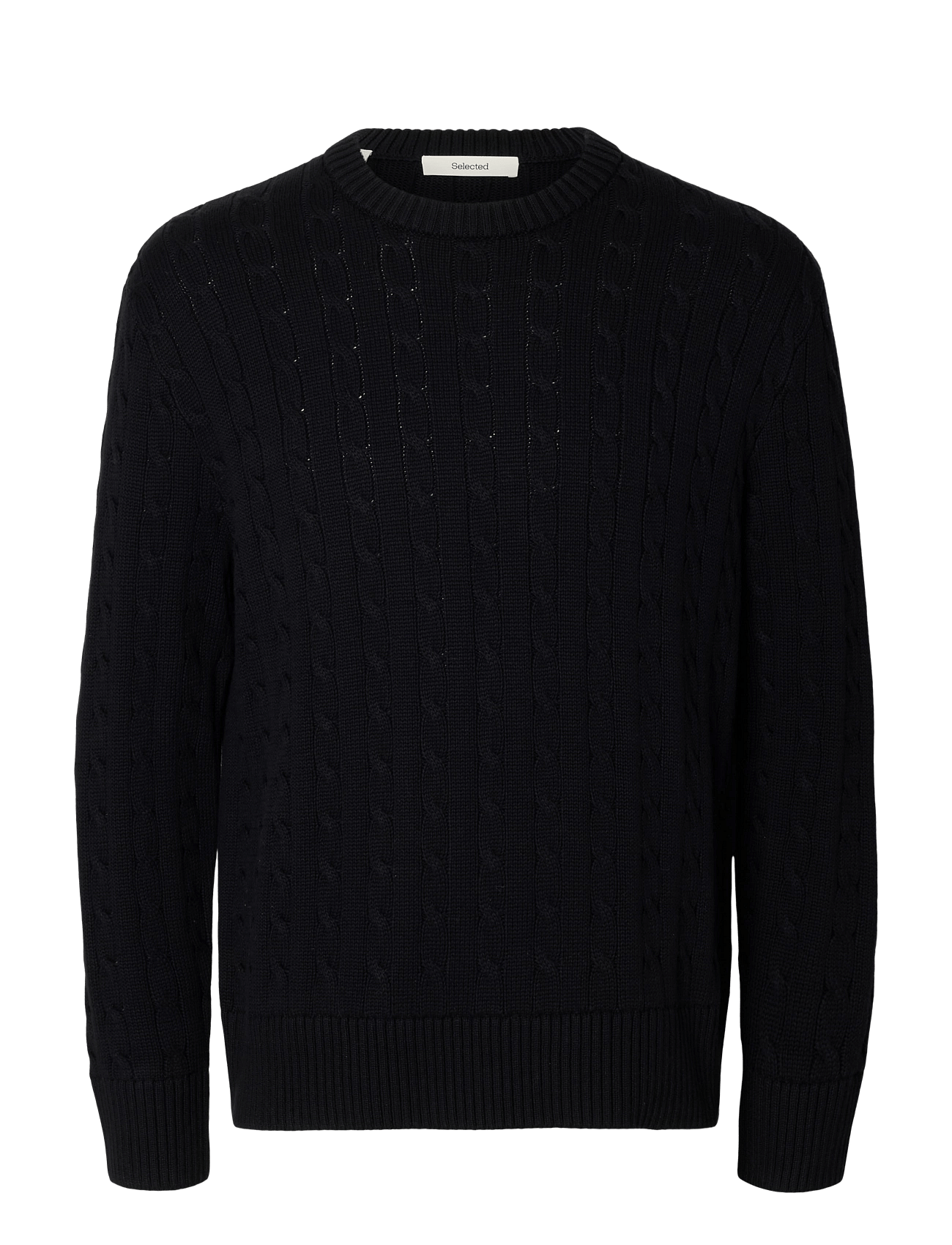 Selected | Slmbraun Knit Cable Crew Noos | XXL