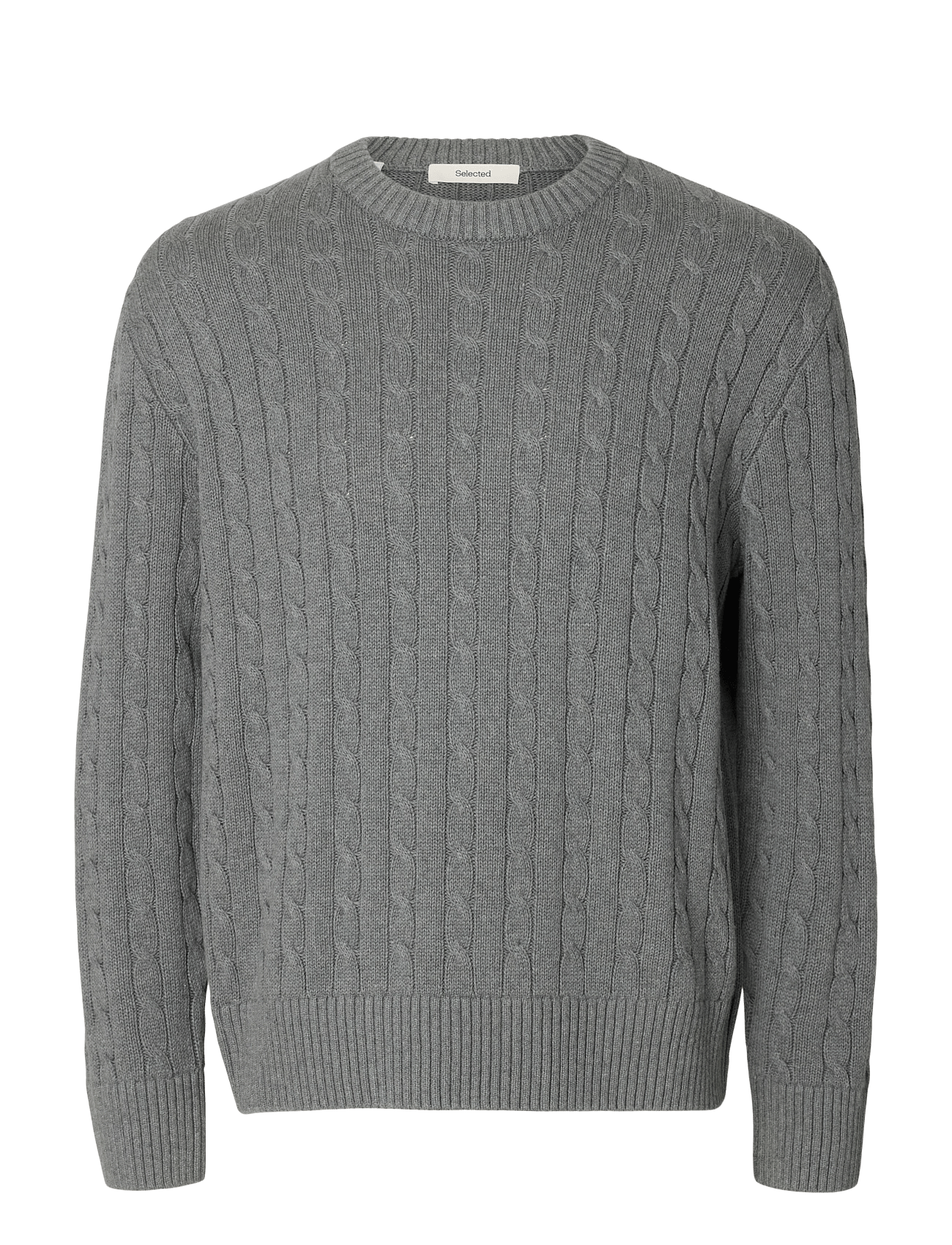 Selected | Slmbraun Knit Cable Crew Noos | M