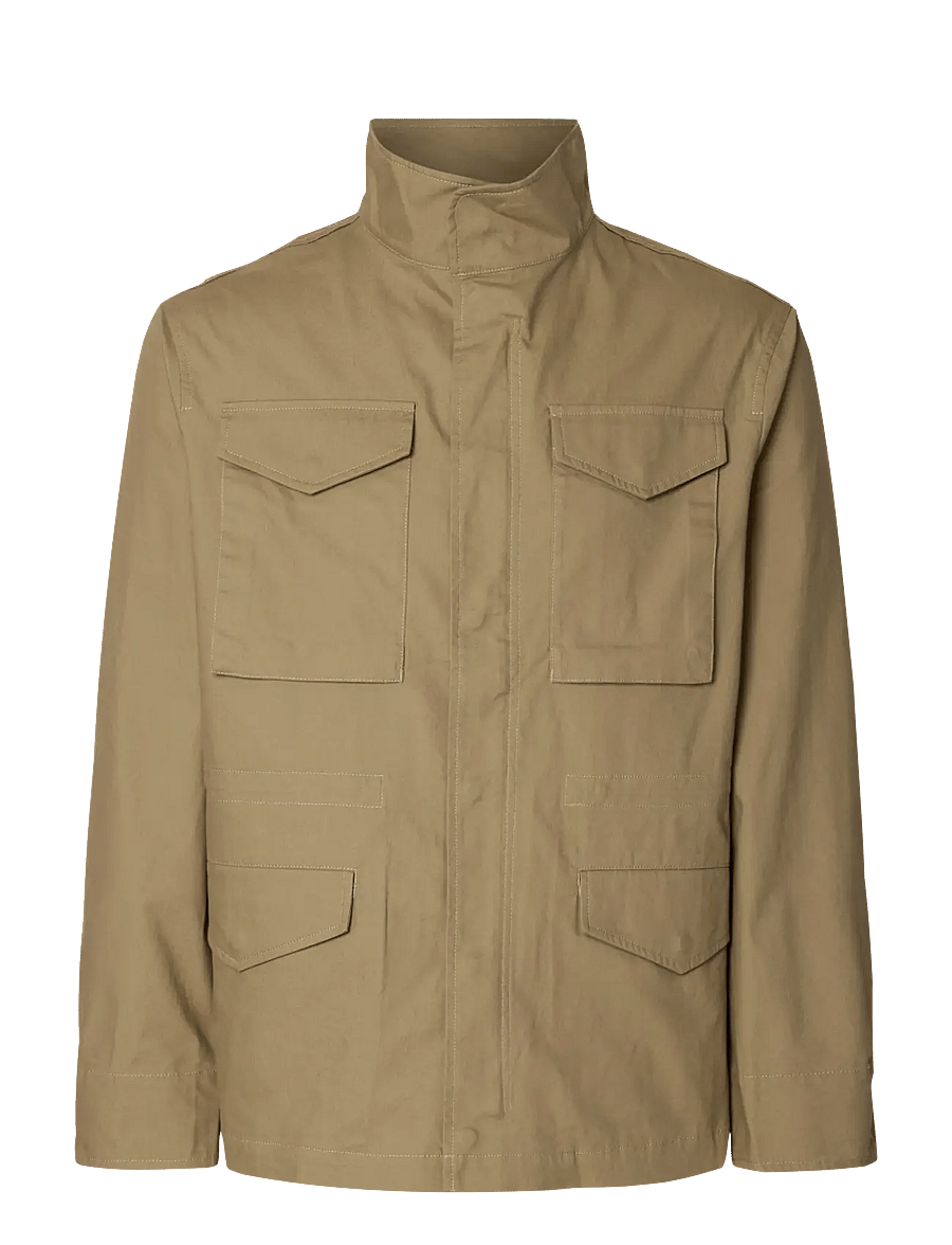 Selected - SLHJEREMY FIELD JACKET - forårsjakker - khaki - 0