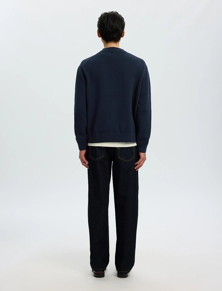 Selected - SLMBRAUN LS KNIT O-NECK CARDIGAN - strickjacken - sky captain - 2