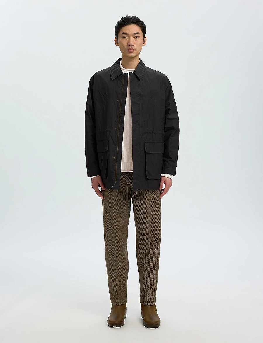 Selected - SLMDOMESTIC LS KNIT CREW NECK - rund hals - silver birch - 5