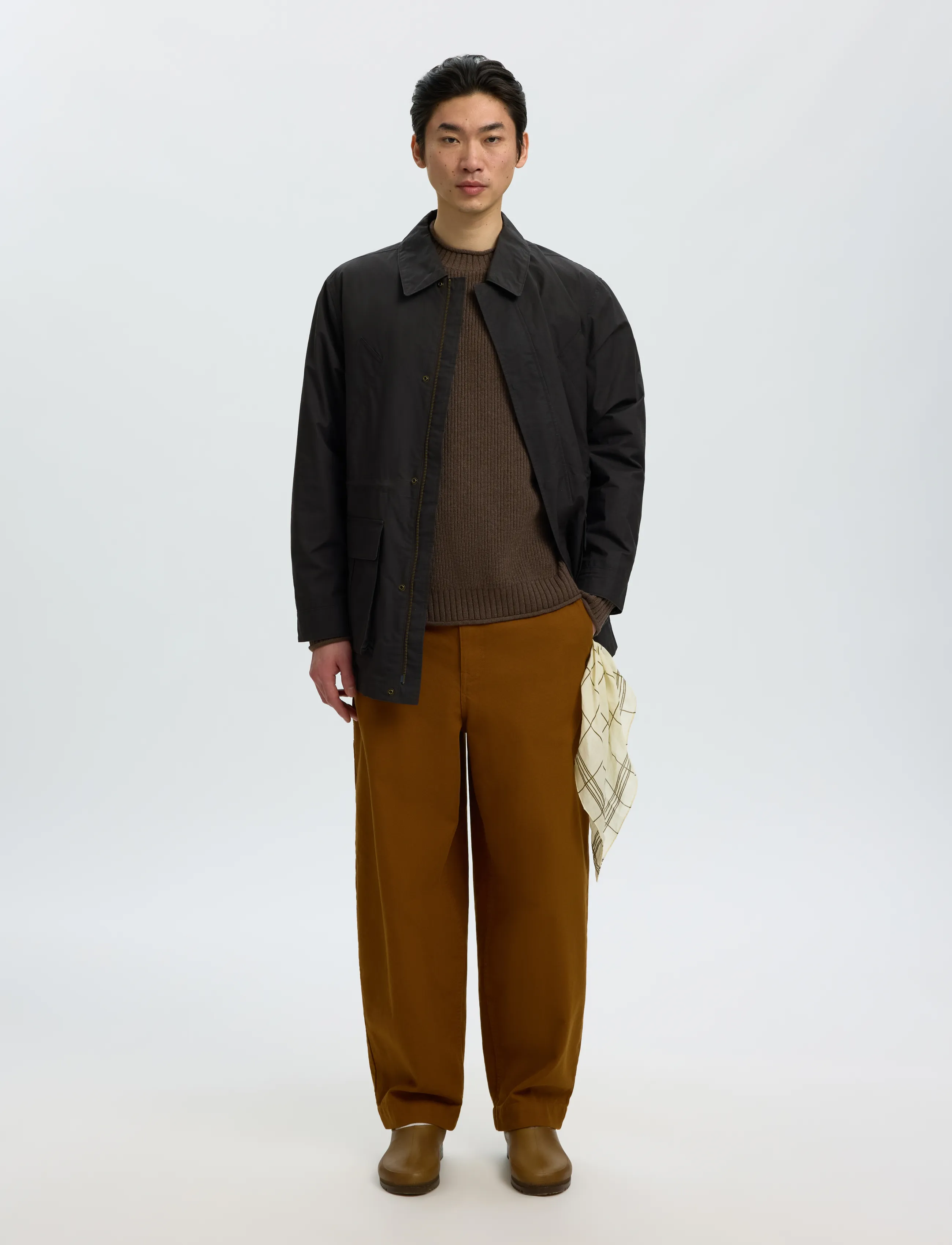 Selected - SLMDOMESTIC LS KNIT CREW NECK - rundhalsad - turkish coffee - 5