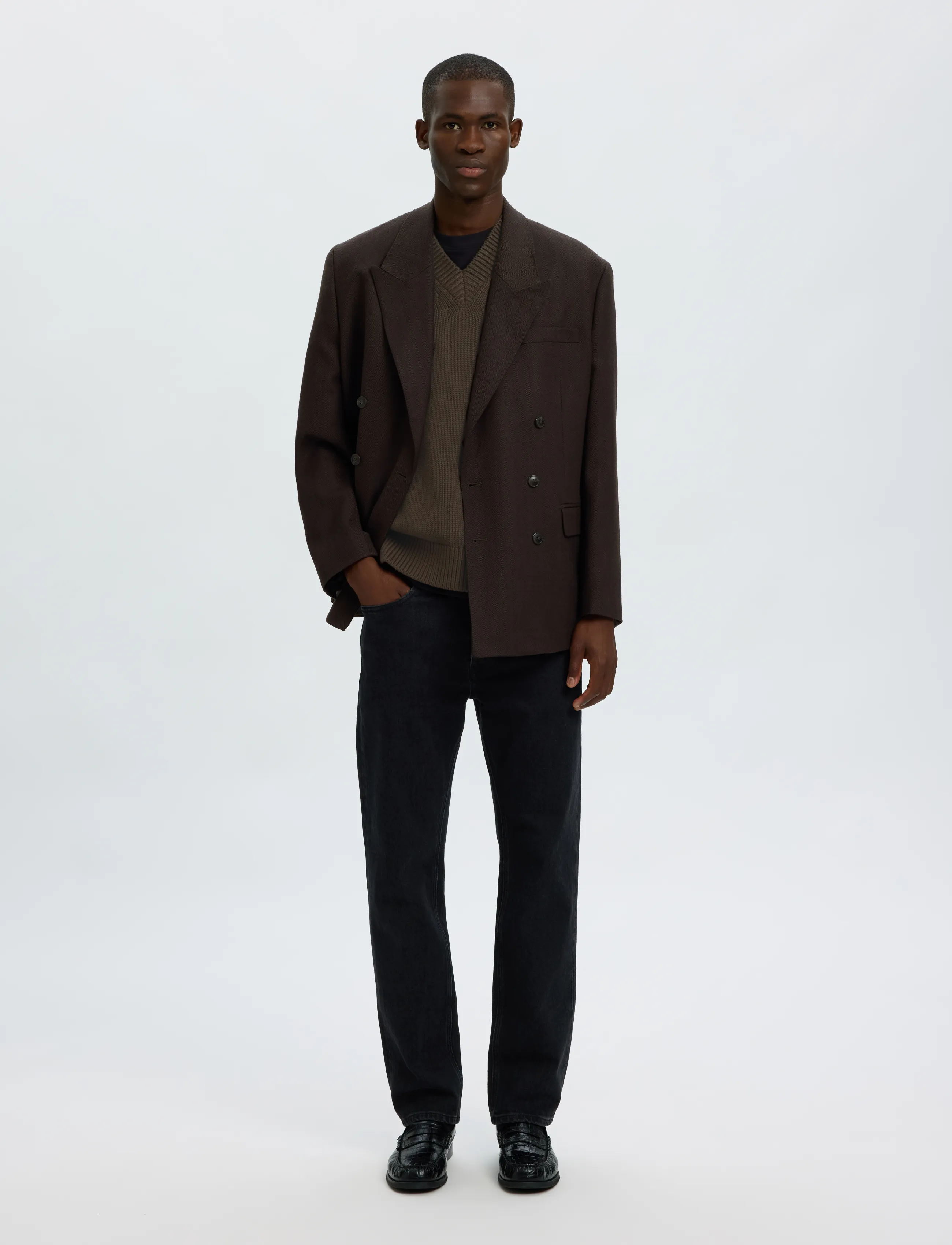Selected - SLMBRAUN HEAVY KNIT VEST - strickwesten - turkish coffee - 5