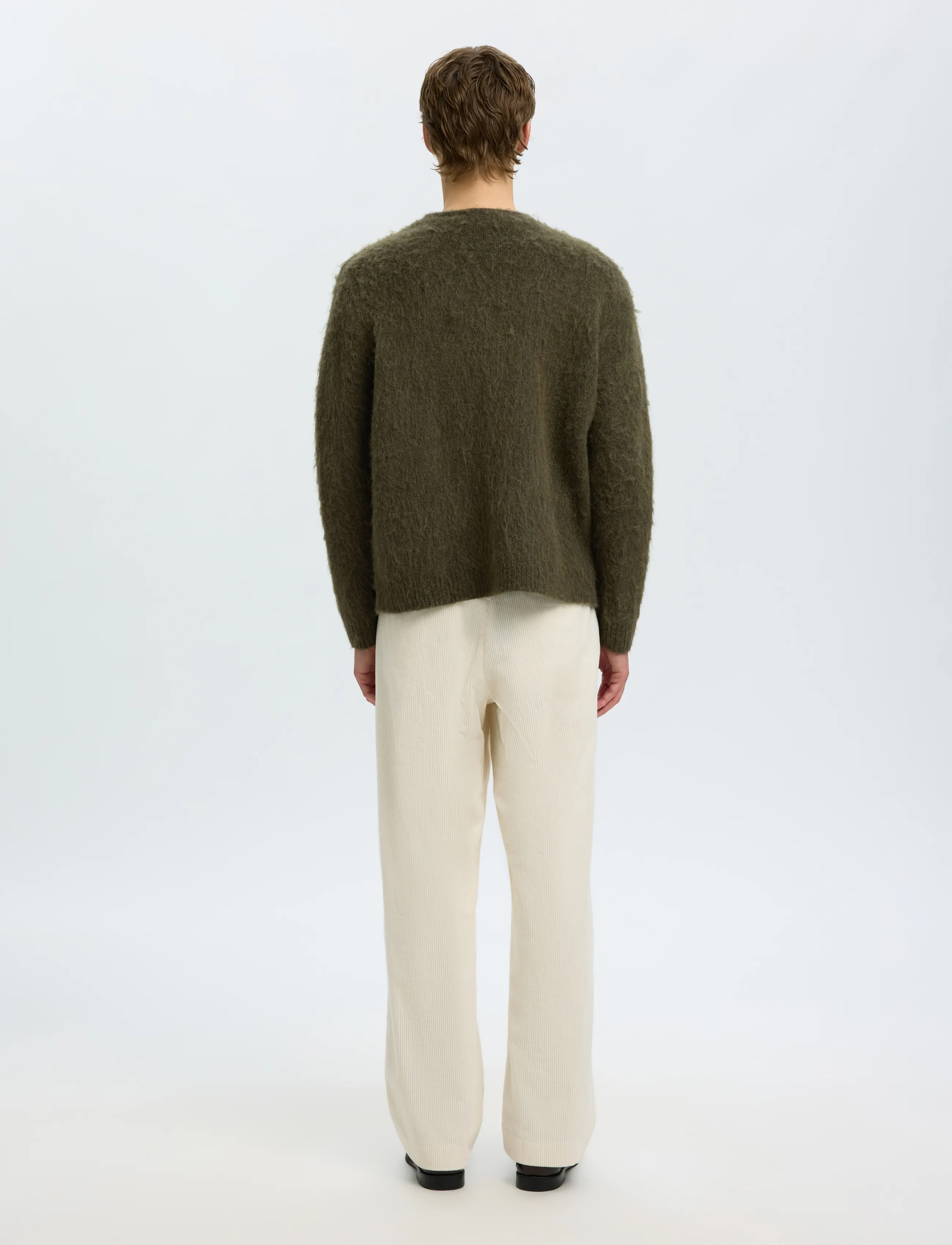 Selected - SLMRAI LS KNIT BLOCK CARDIGAN - forest night - 2