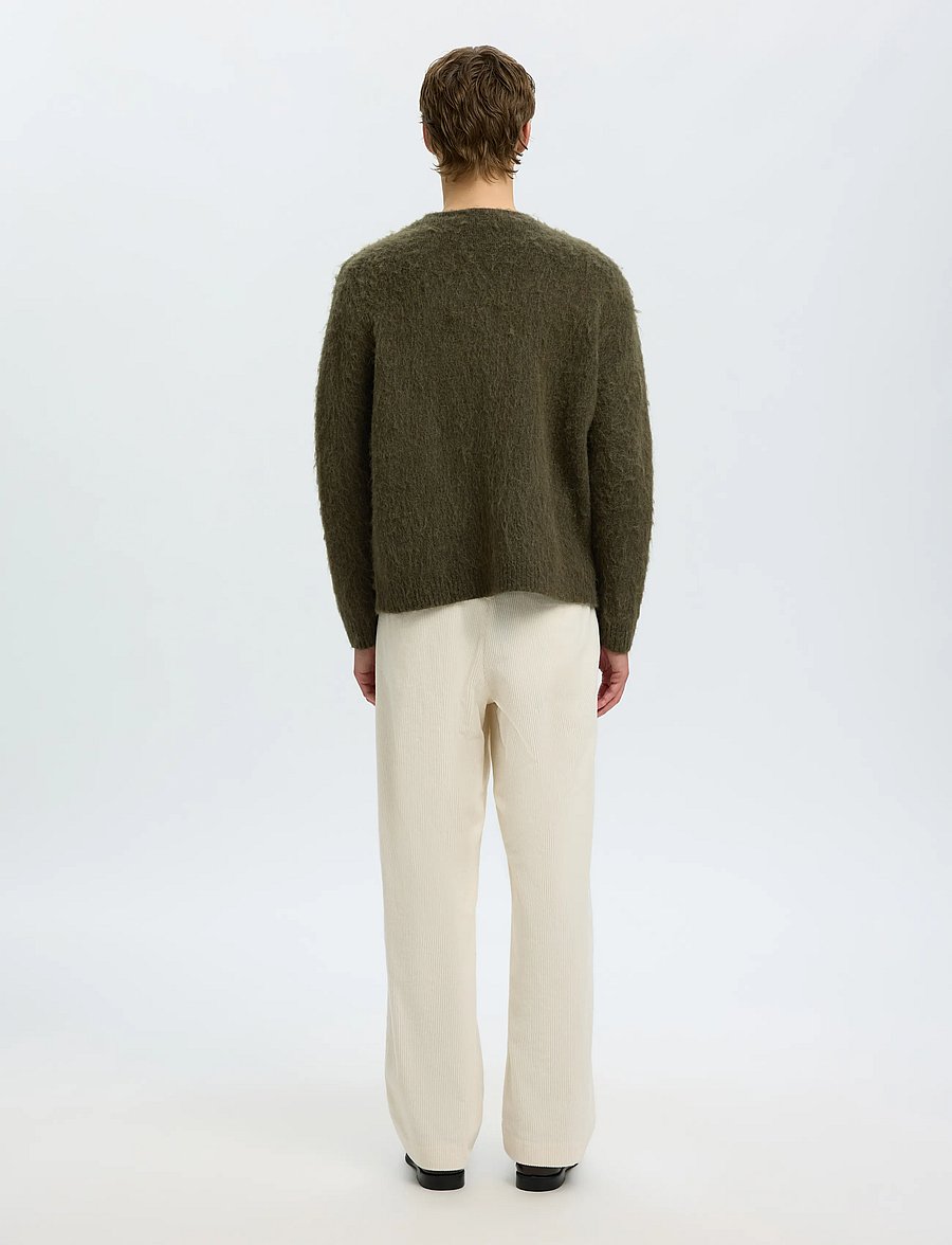 Selected - SLMRAI LS KNIT BLOCK CARDIGAN - forest night - 2