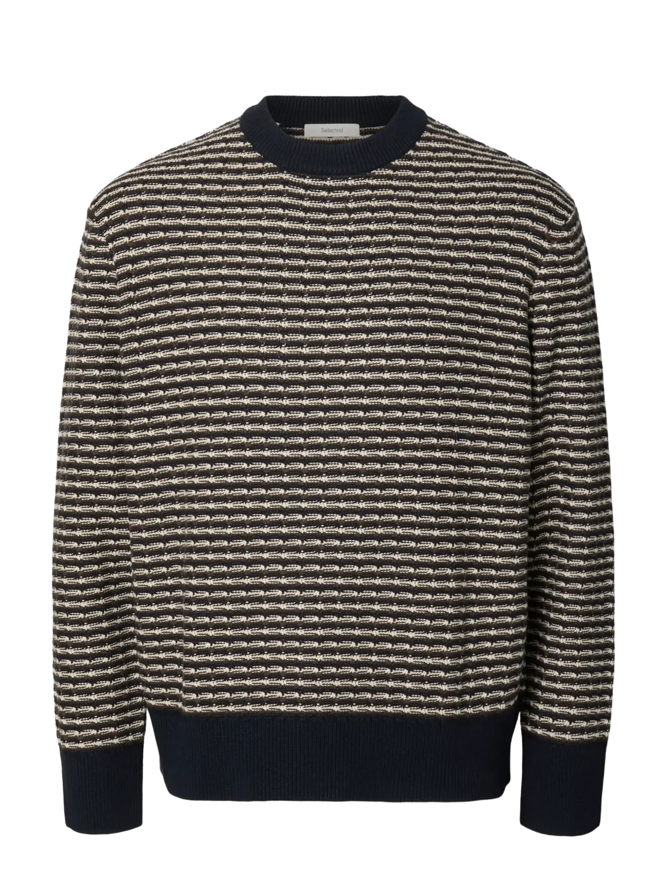 Selected - SLMDARRELL LS STRUCTURE CREW NECK - sky captain - 1