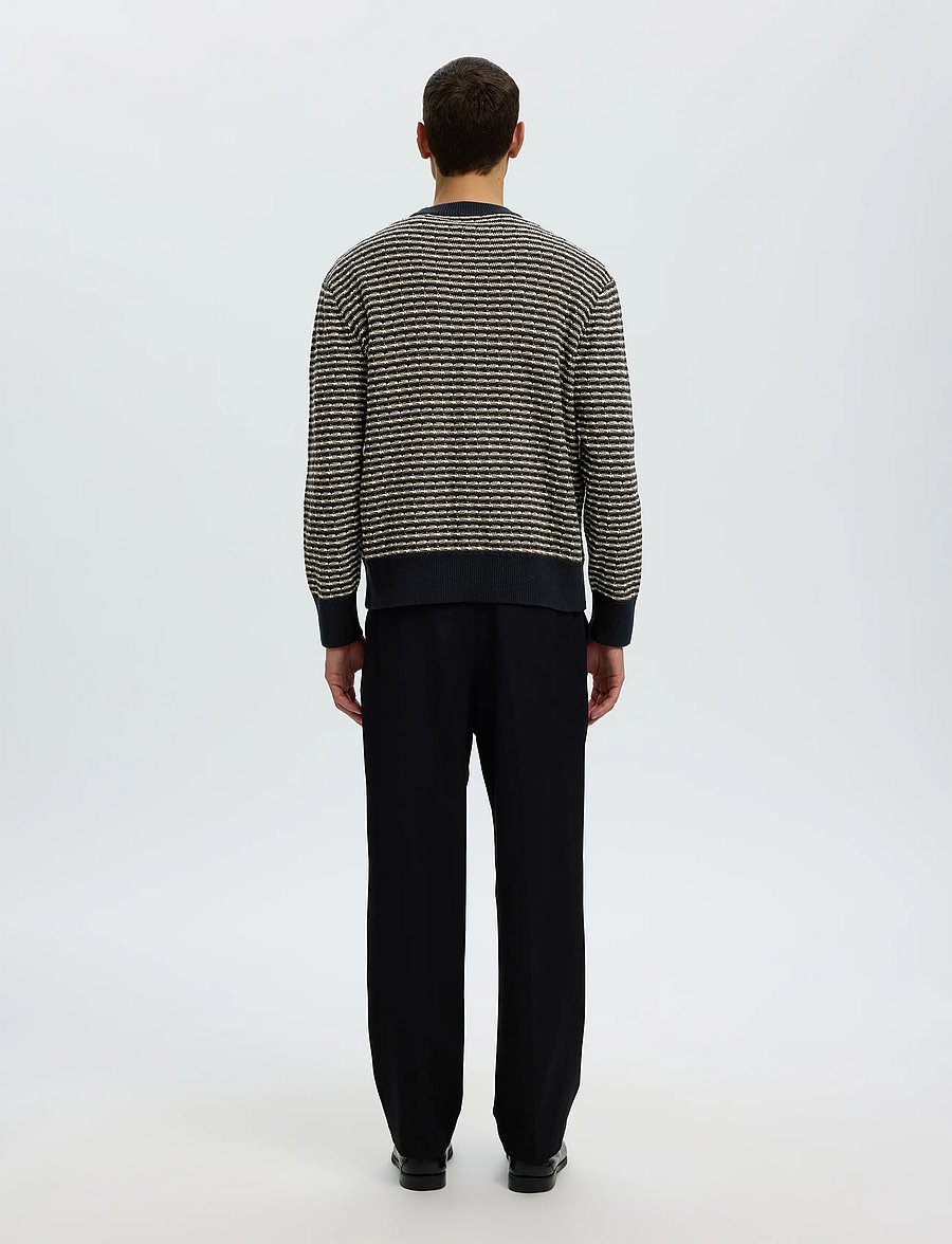 Selected - SLMDARRELL LS STRUCTURE CREW NECK - sky captain - 2