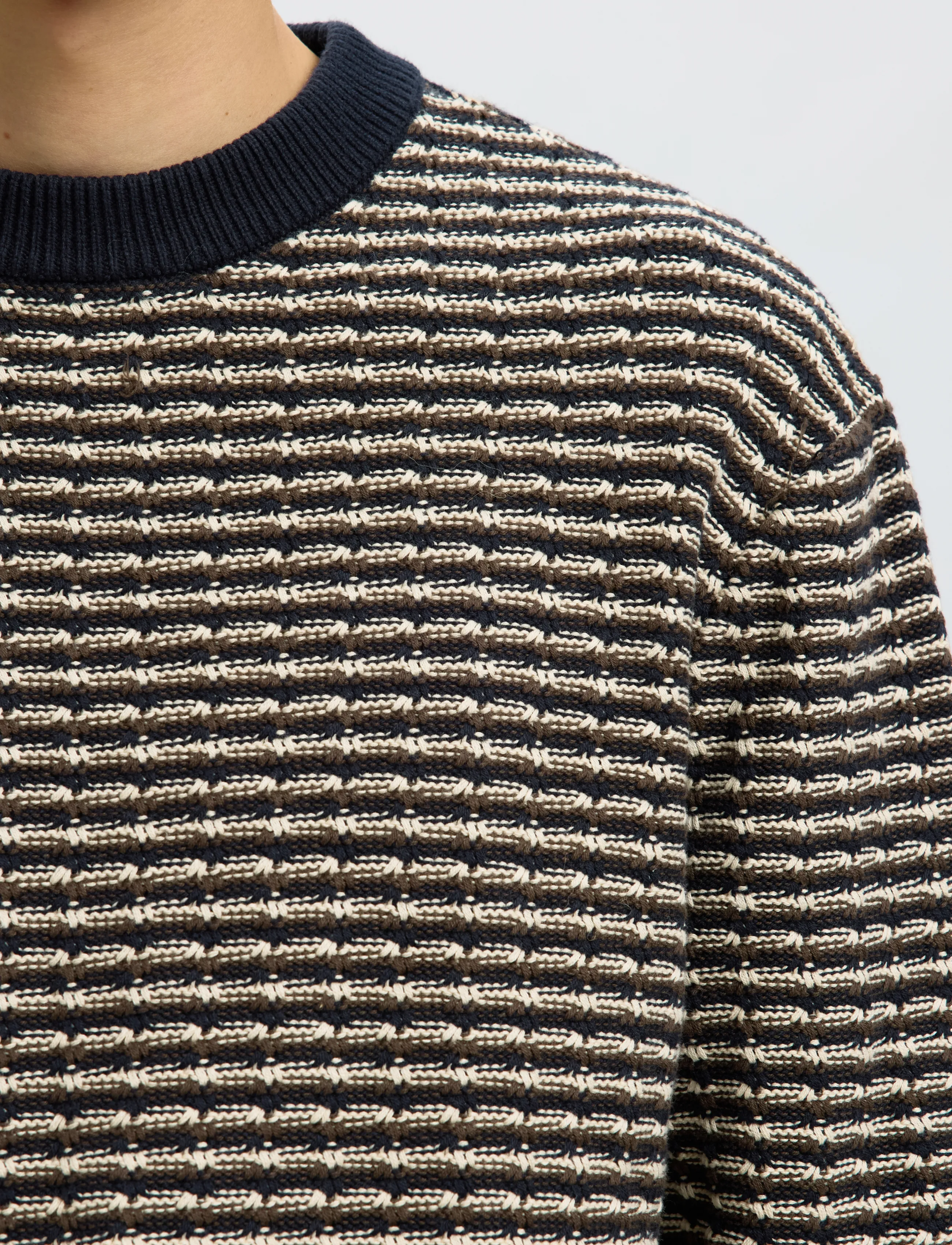 Selected - SLMDARRELL LS STRUCTURE CREW NECK - sky captain - 4