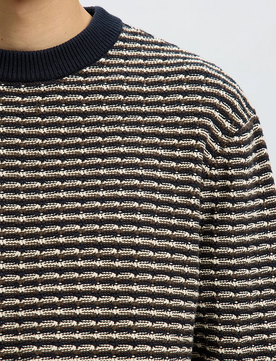 Selected - SLMDARRELL LS STRUCTURE CREW NECK - sky captain - 4