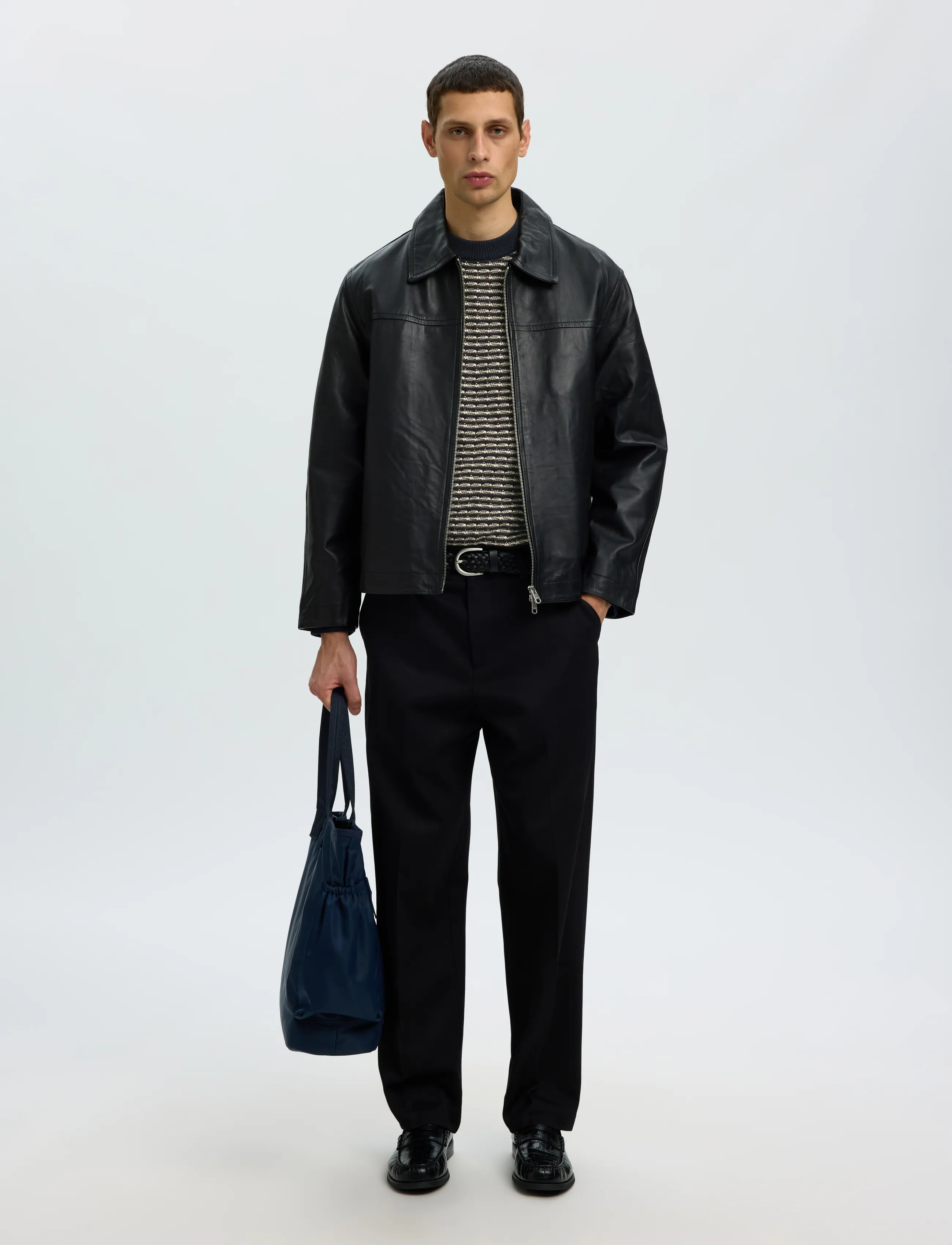Selected - SLMDARRELL LS STRUCTURE CREW NECK - sky captain - 5