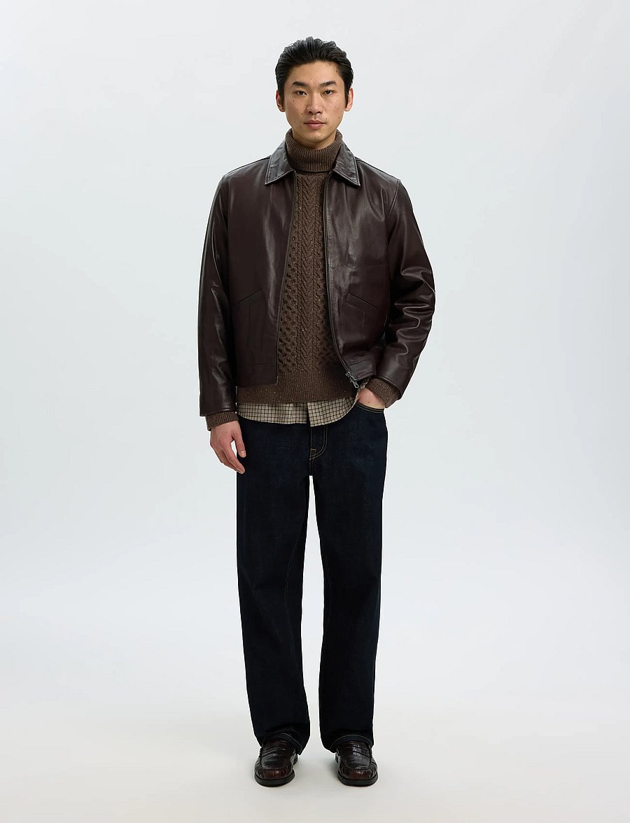 Selected - SLMLAND LS KNIT CABLE ROLL NECK - rollkragenpullover - delicioso - 5