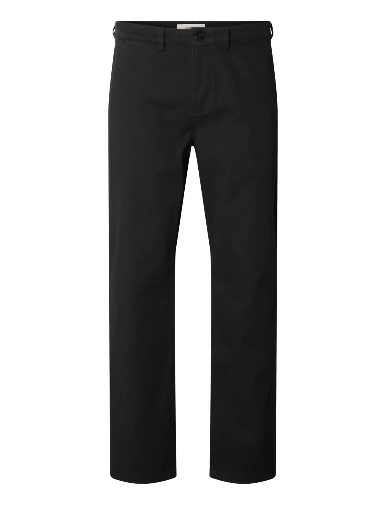Selected - SLM196-STRAIGHT MILES TWILL PANT NOOS - black - 1