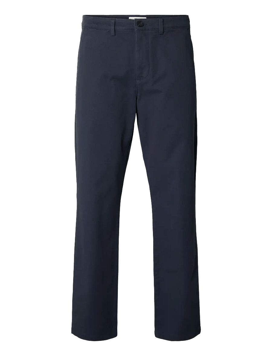 Selected - SLM196-STRAIGHT MILES TWILL PANT NOOS - dark sapphire - 1
