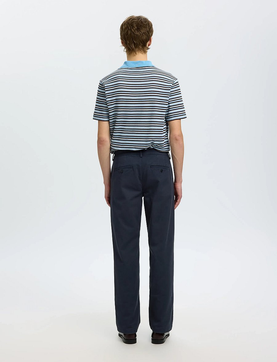 Selected - SLM196-STRAIGHT MILES TWILL PANT NOOS - dark sapphire - 2