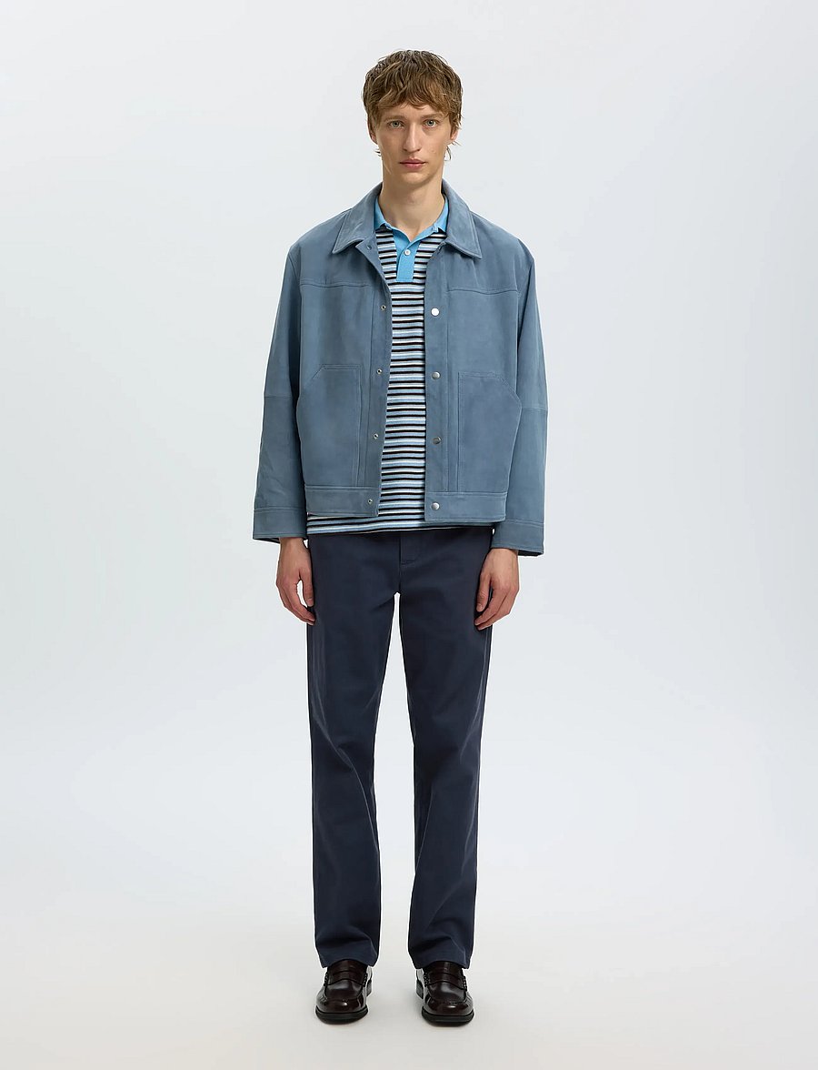 Selected - SLM196-STRAIGHT MILES TWILL PANT NOOS - dark sapphire - 3