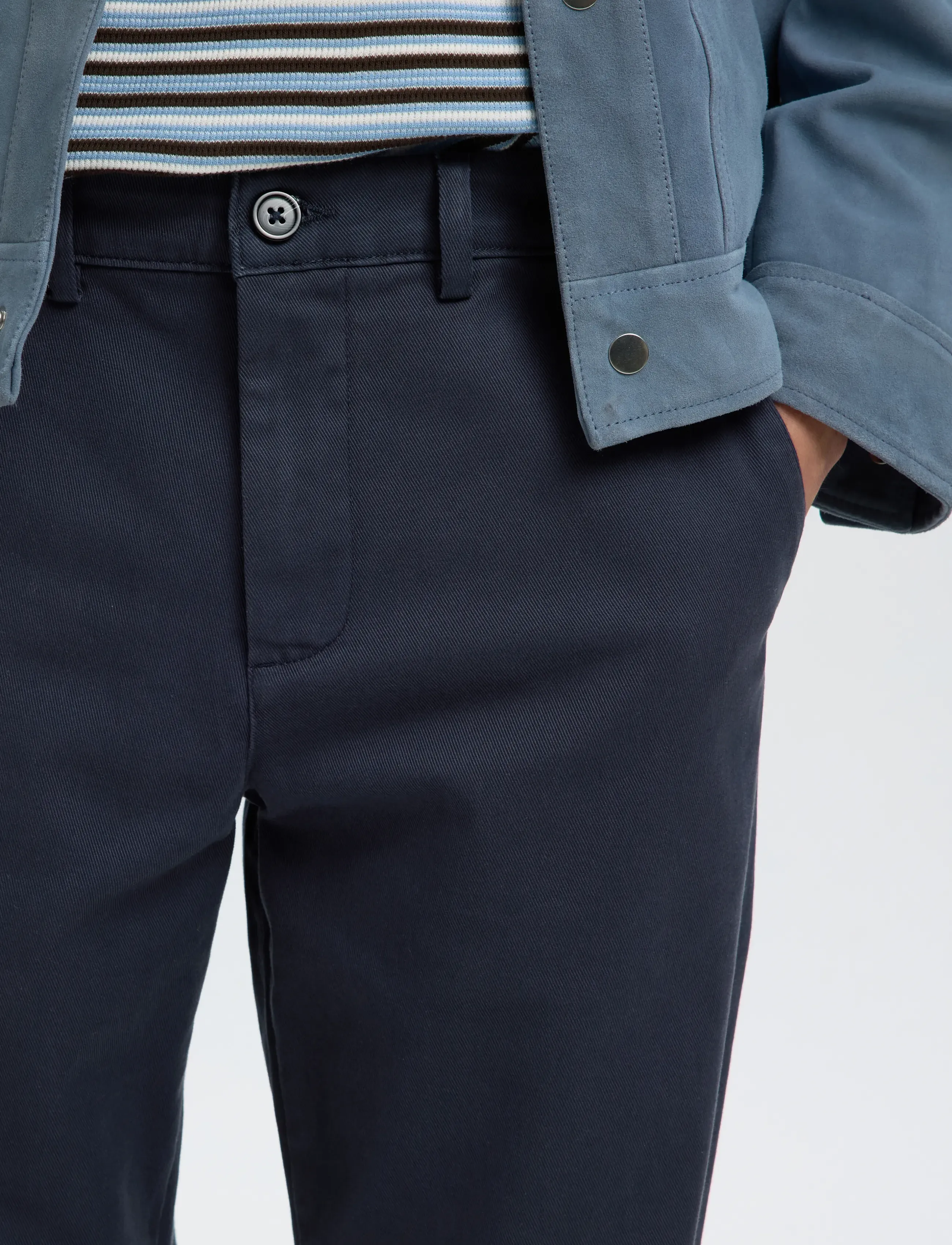 Selected - SLM196-STRAIGHT MILES TWILL PANT NOOS - dark sapphire - 4