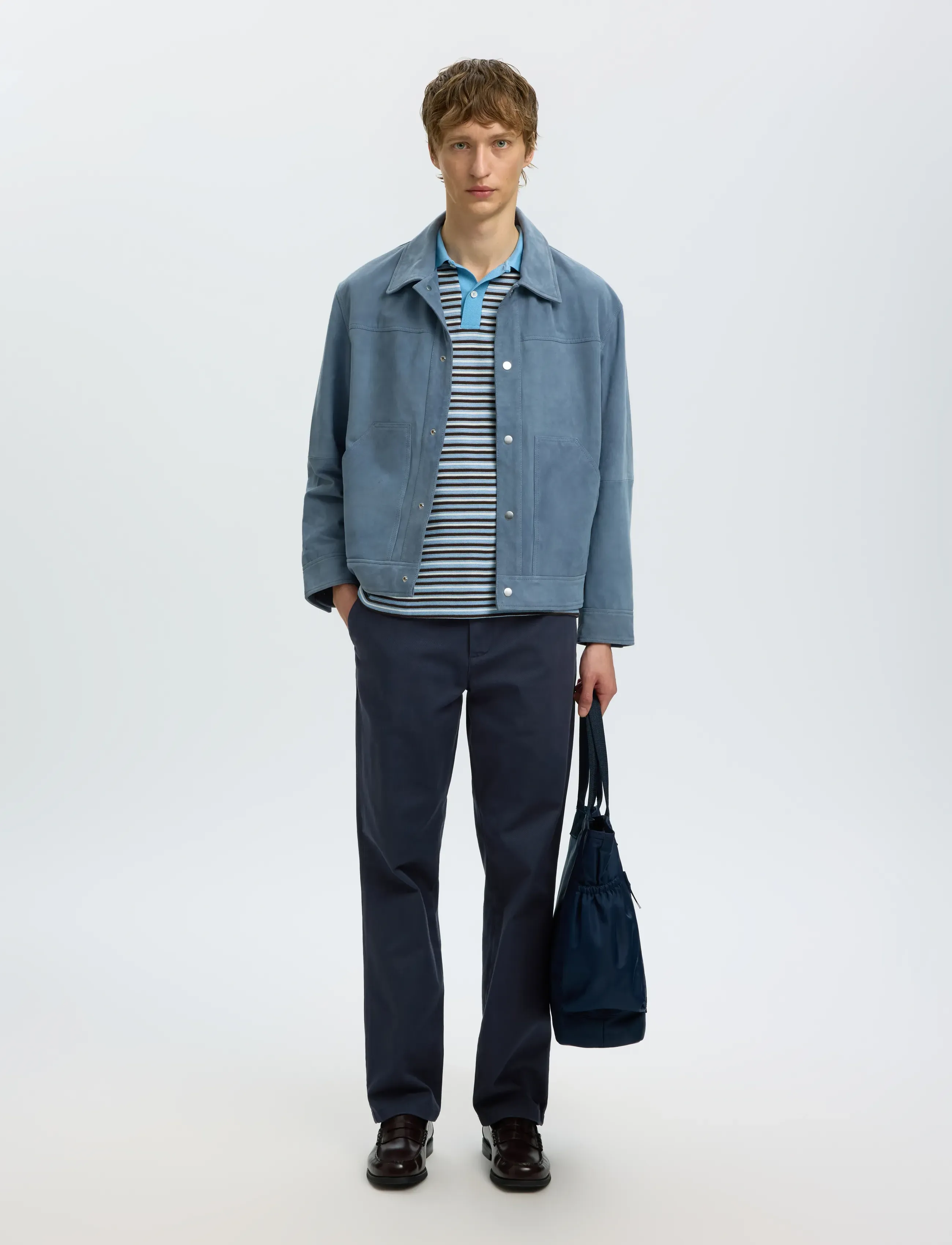 Selected - SLM196-STRAIGHT MILES TWILL PANT NOOS - dark sapphire - 5
