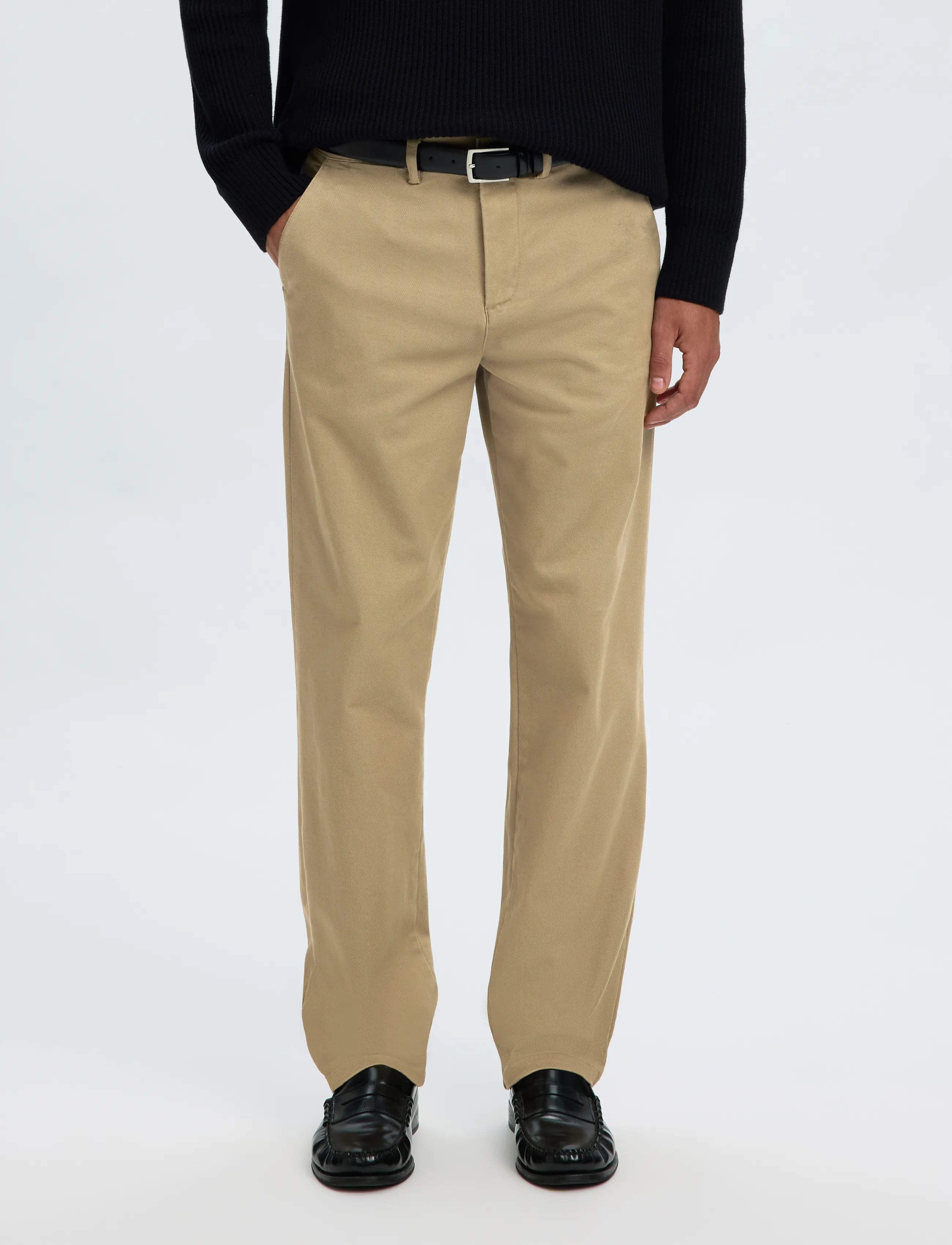 Selected SLM196-STRAIGHT MILES TWILL PANT NOOS - Chinos - GREIGE / beige