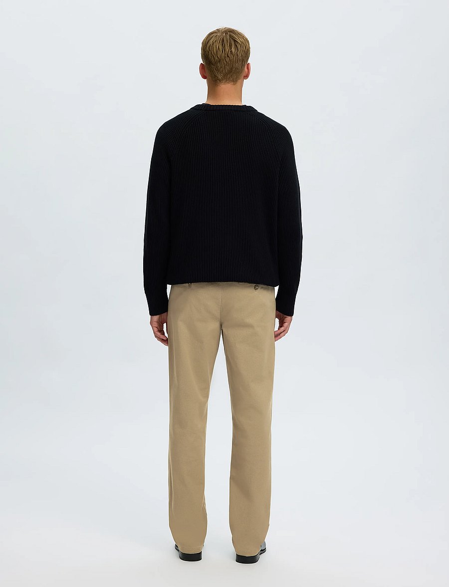 Selected - SLM196-STRAIGHT MILES TWILL PANT NOOS - ikdienas bikses - greige - 2