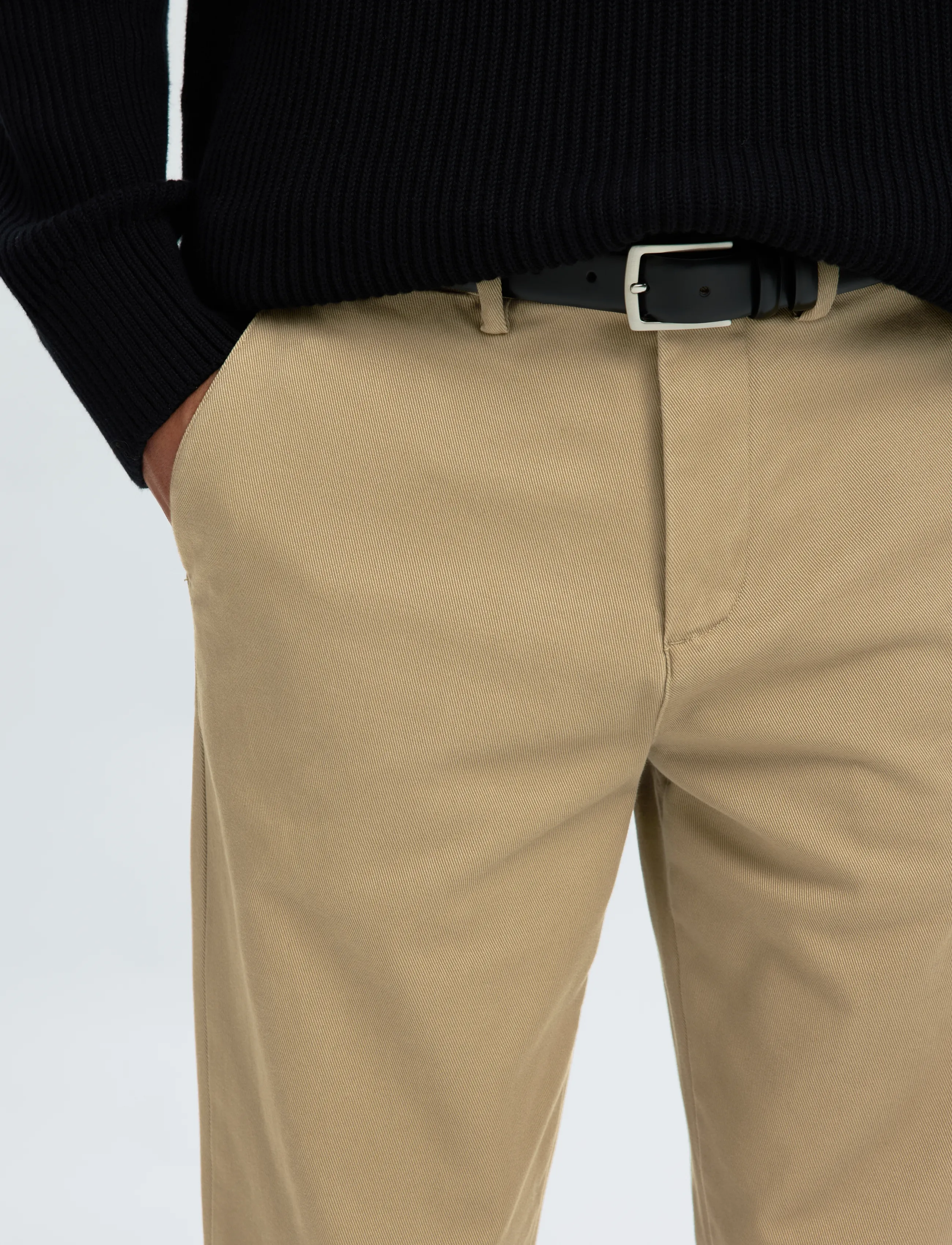 Selected - SLM196-STRAIGHT MILES TWILL PANT NOOS - vabaajapüksid - greige - 4