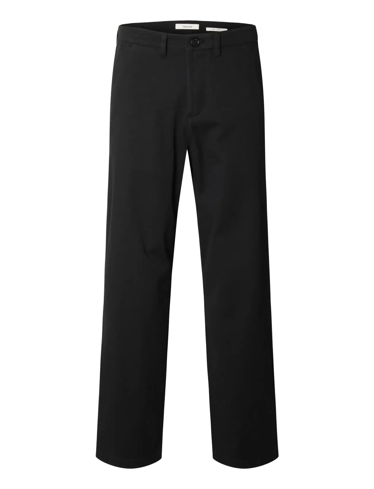 Selected - SLM220-LOOSE MILES TWILL PANT NOOS - vabaaja püksid - black - 1