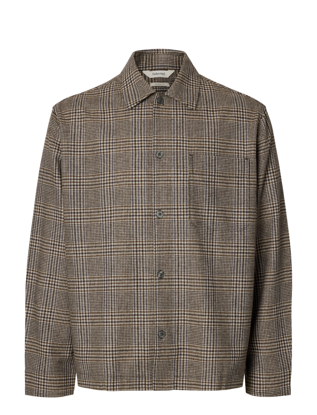 Selected - SLMRLXSVEND WT CHECK WOOL BLEND LIGHT OS - delicioso - 1