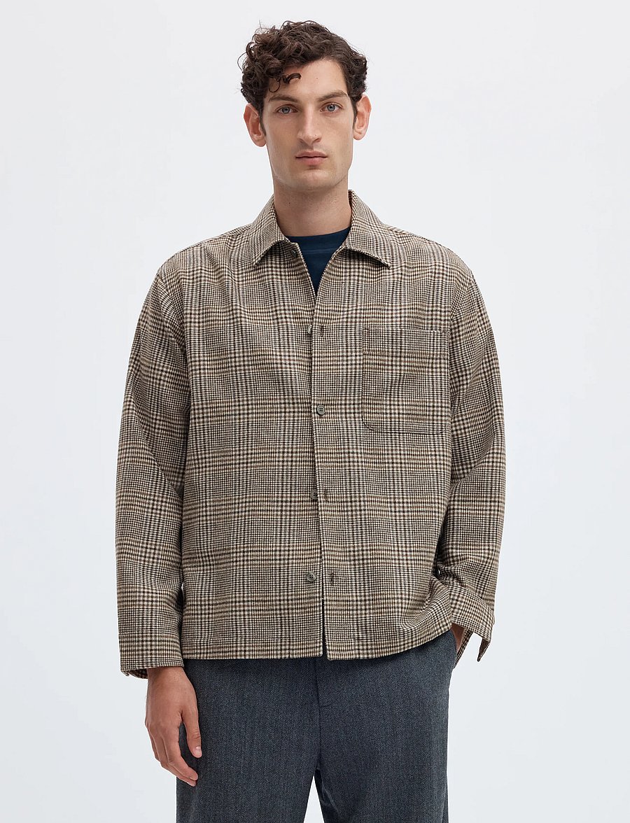 Selected - SLMRLXSVEND WT CHECK WOOL BLEND LIGHT OS - delicioso - 0