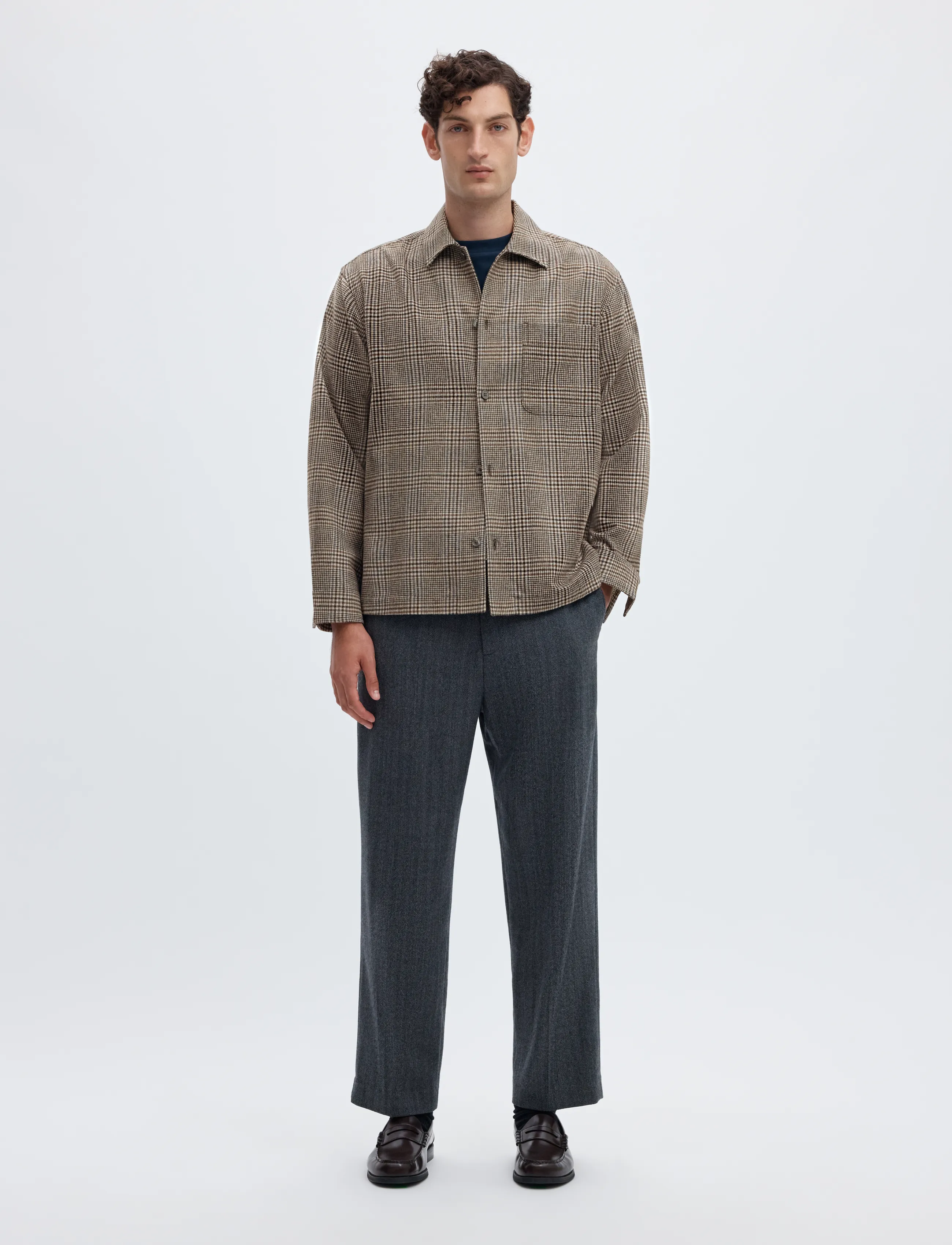 Selected - SLMRLXSVEND WT CHECK WOOL BLEND LIGHT OS - delicioso - 3