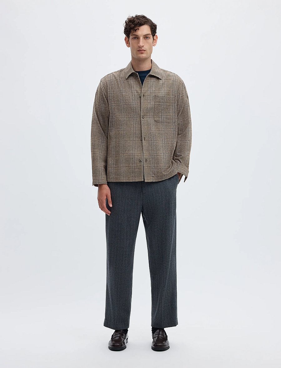 Selected - SLMRLXSVEND WT CHECK WOOL BLEND LIGHT OS - delicioso - 3